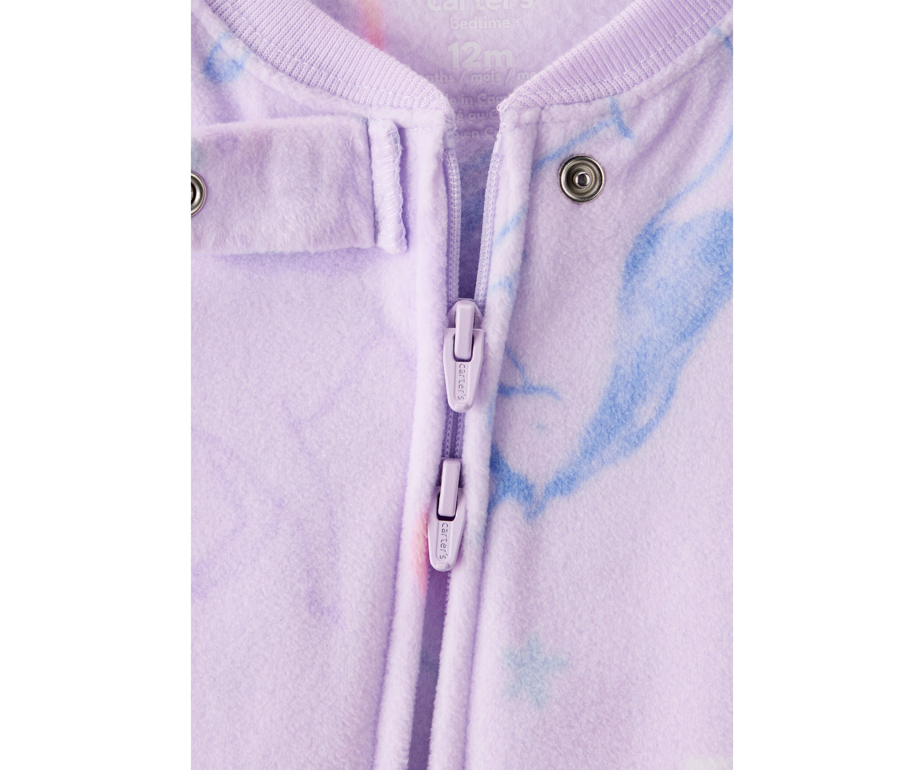Baby Girls Printed Fleece Footie Pajamas