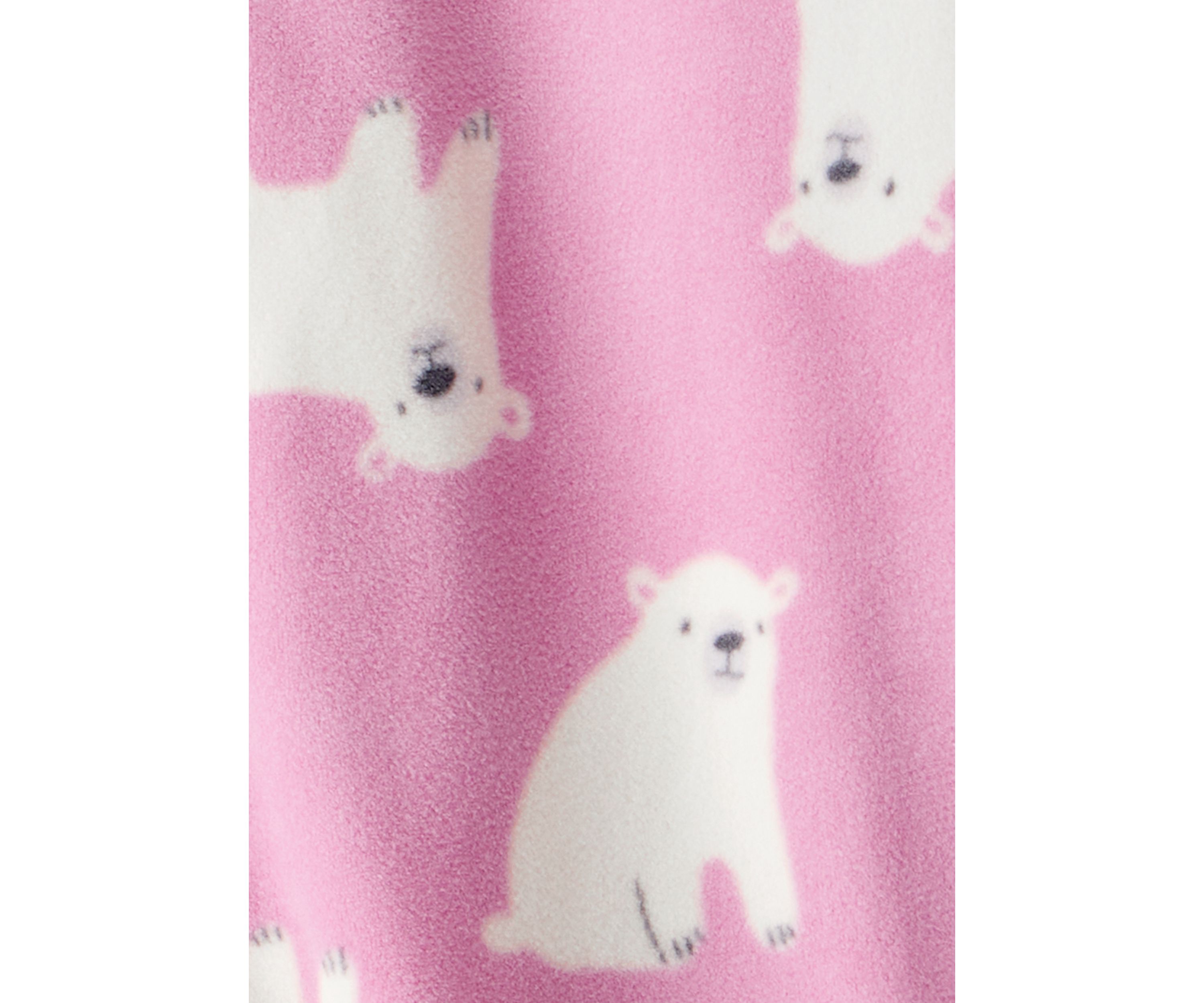 Baby Girls Printed Fleece Footie Pajamas