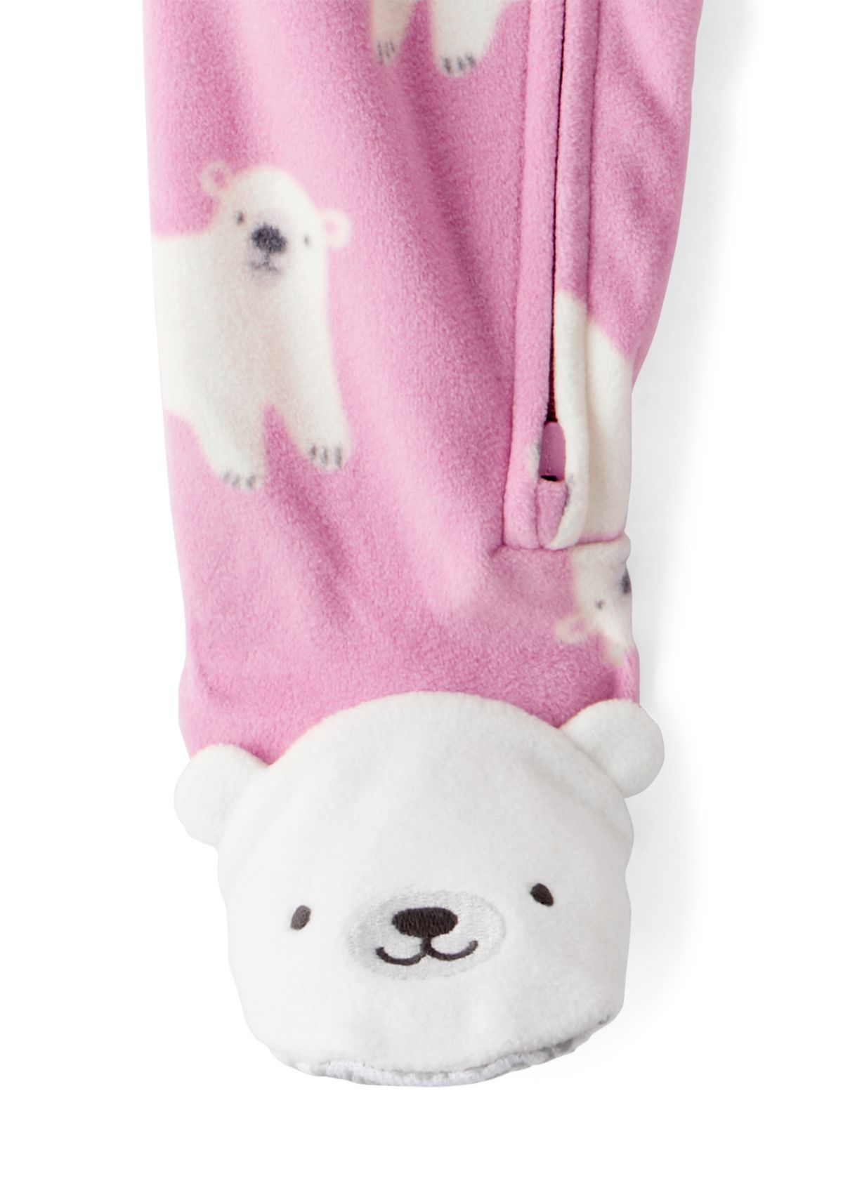 Baby Girls Printed Fleece Footie Pajamas