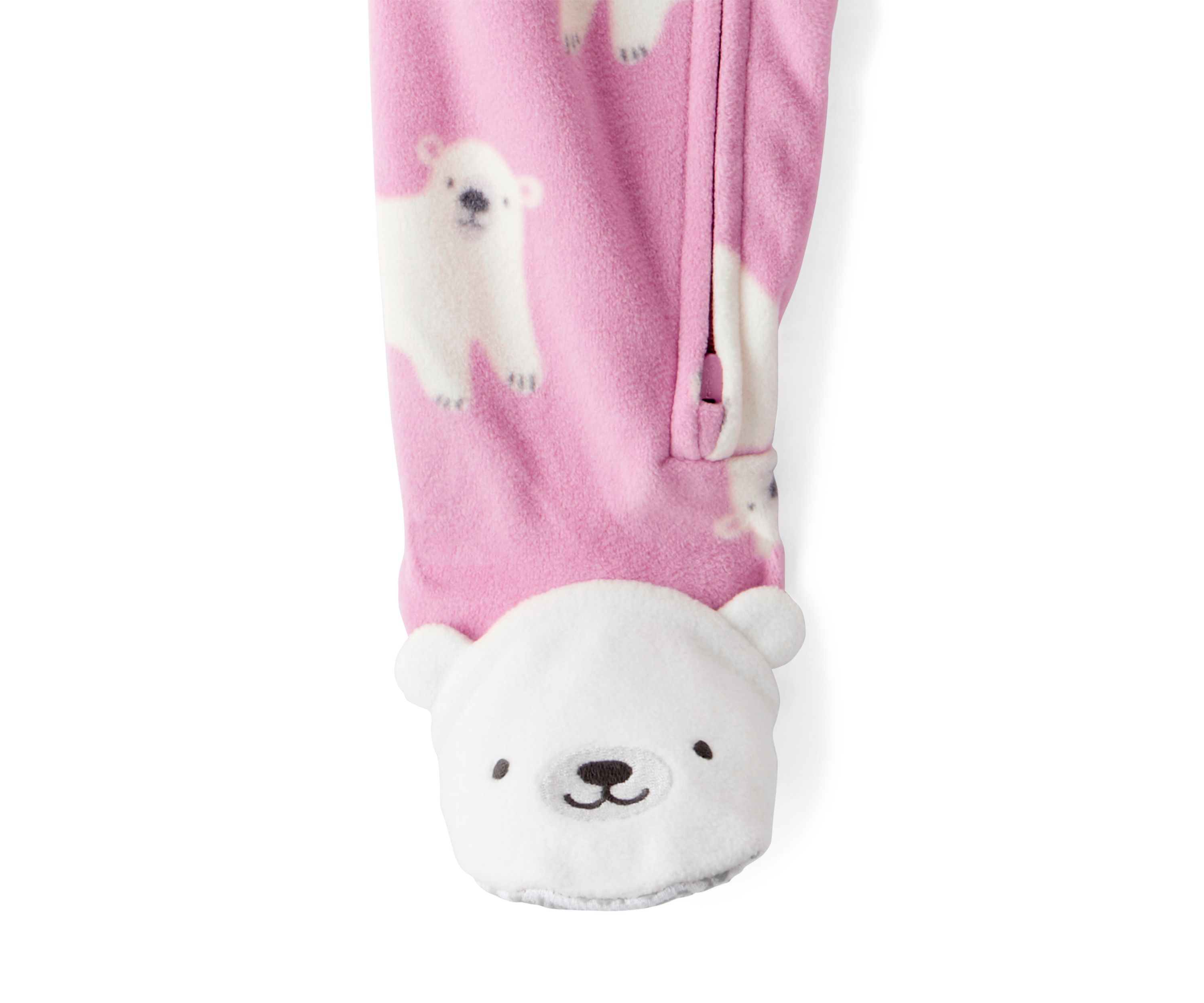 Baby Girls Printed Fleece Footie Pajamas