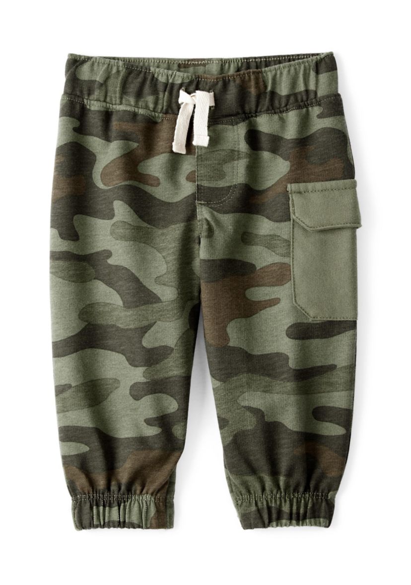 Baby Boys Graphic Bodysuit and Camo Pants Set