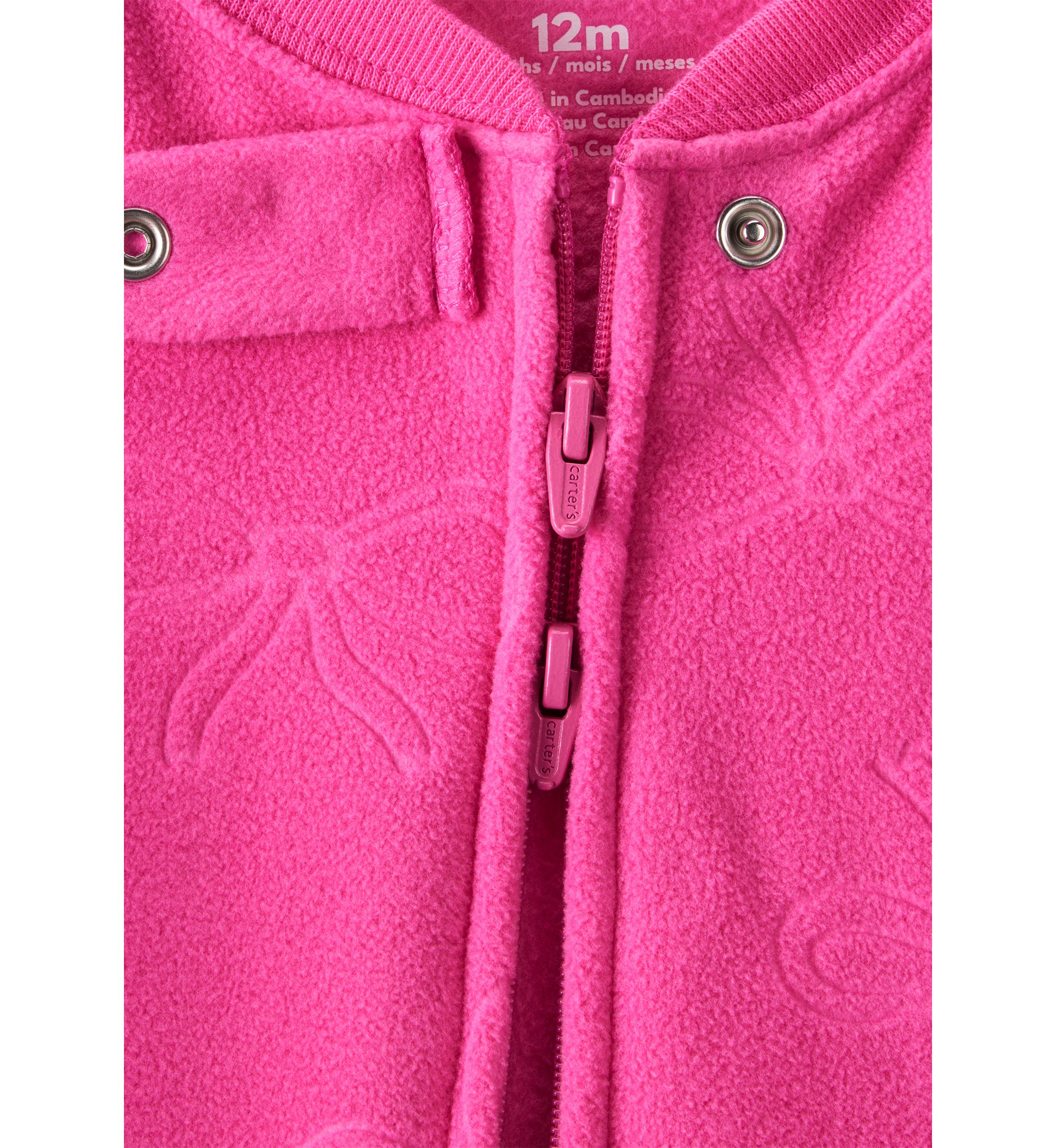 Baby Girls Fleece Footie Pajamas