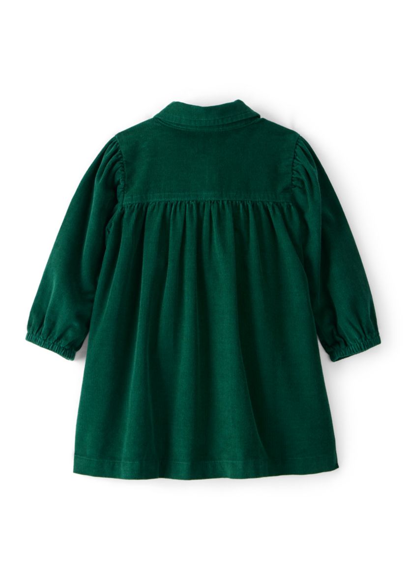 Baby Girls Collared Corduroy Dress