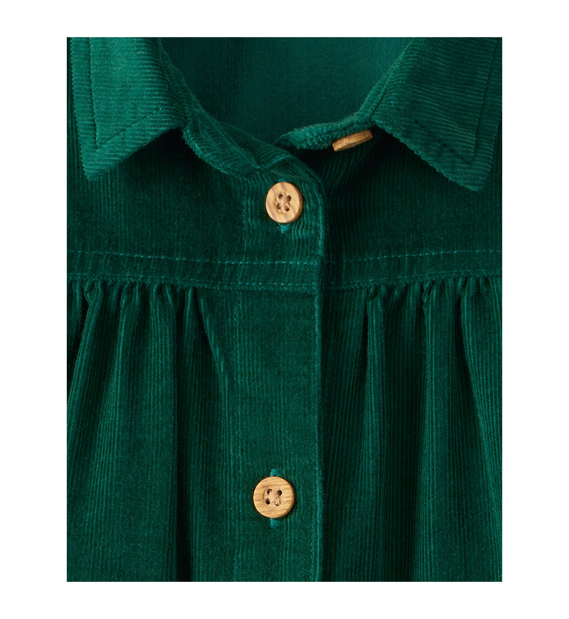Baby Girls Collared Corduroy Dress