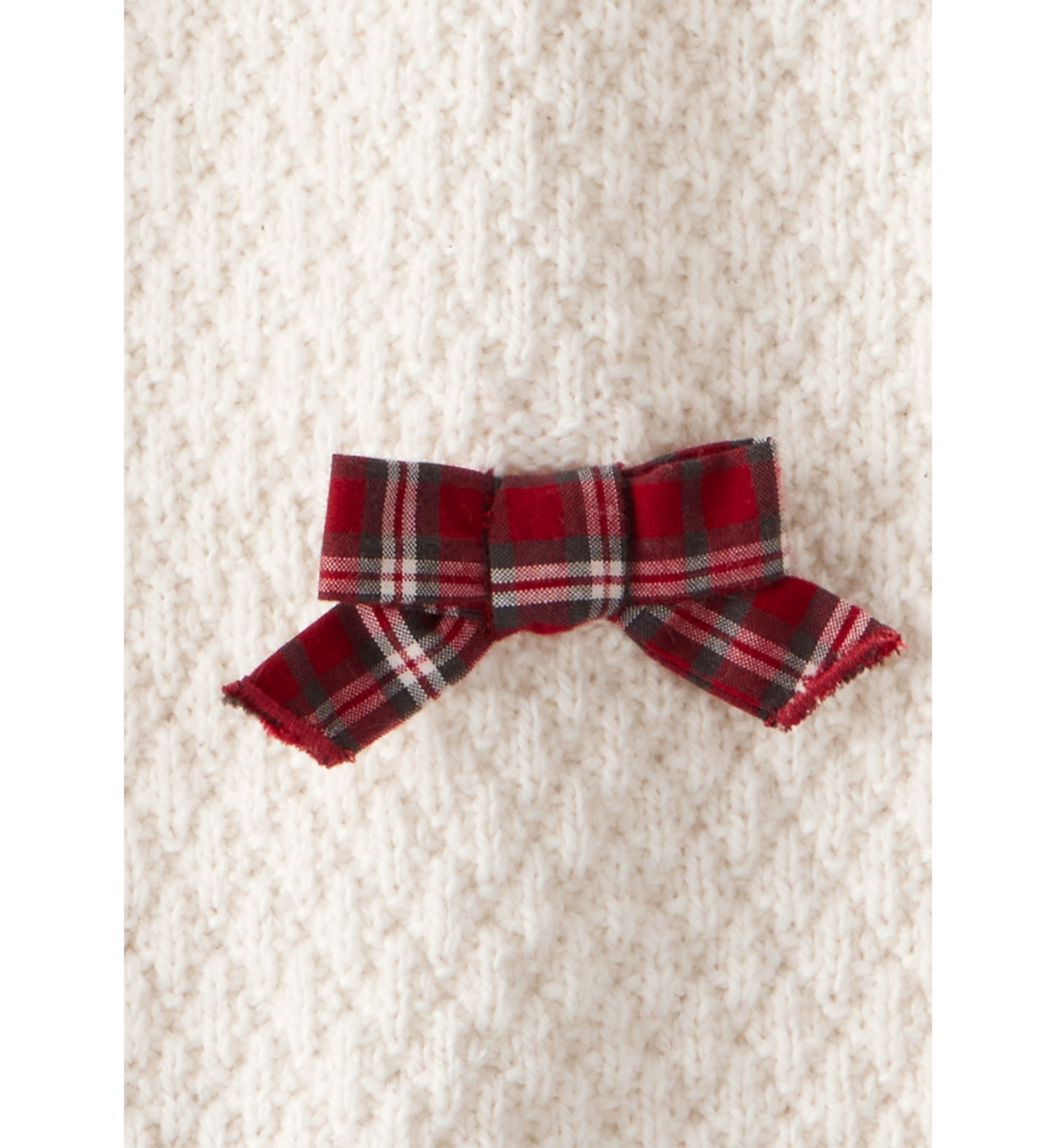 Baby Girls Bow Appliqué Footie Pajamas