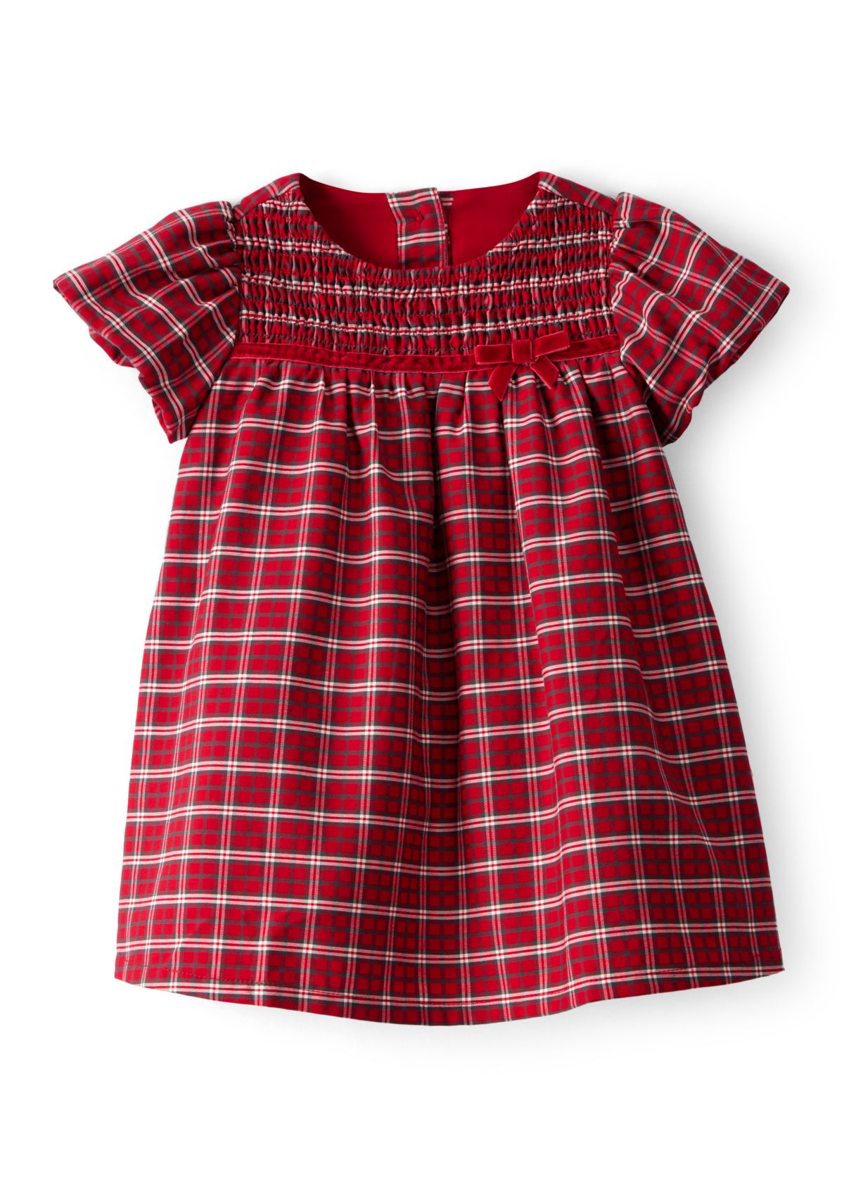 Baby Girls Plaid Printed Dress