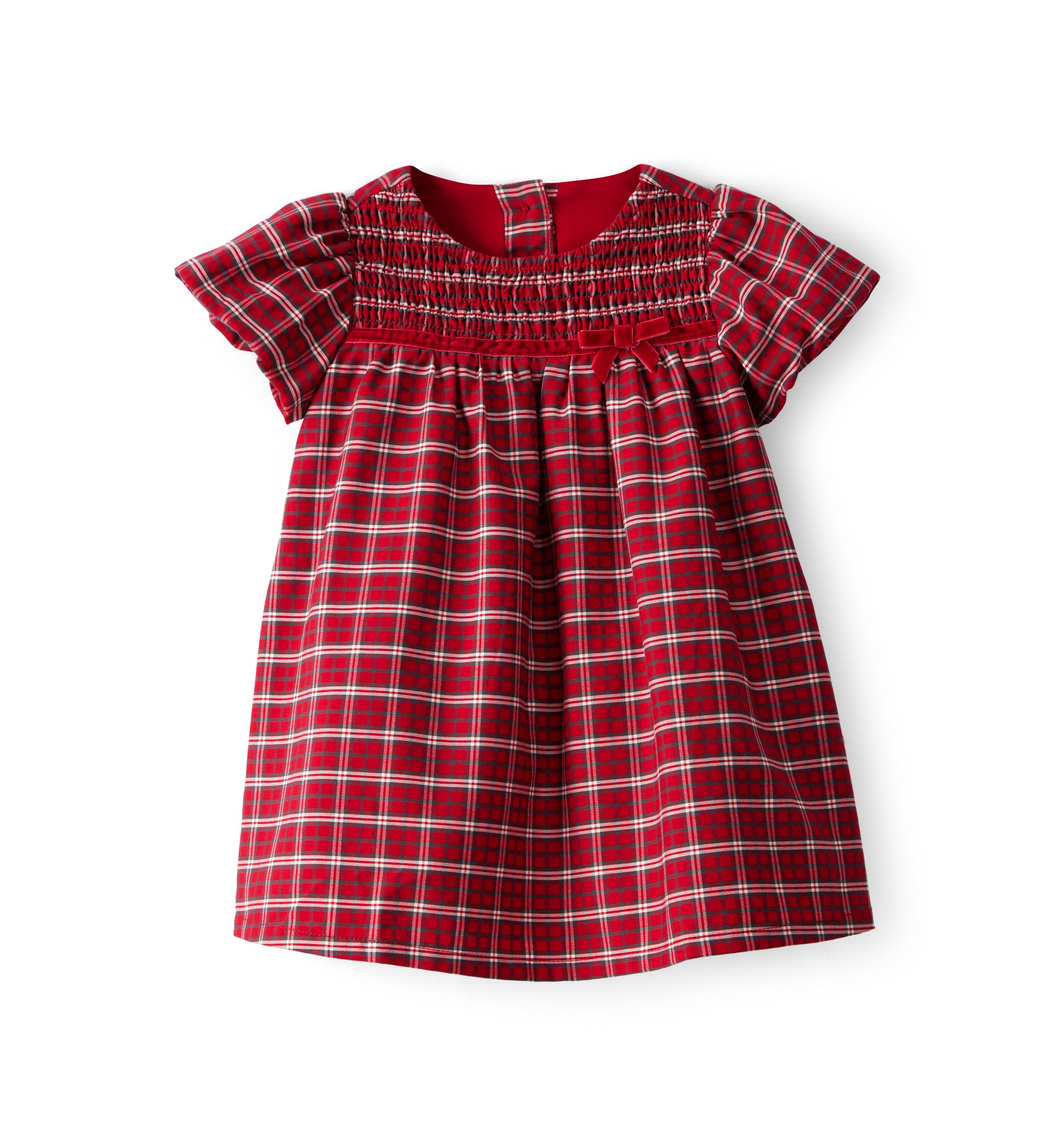 Baby Girls Plaid Printed Dress