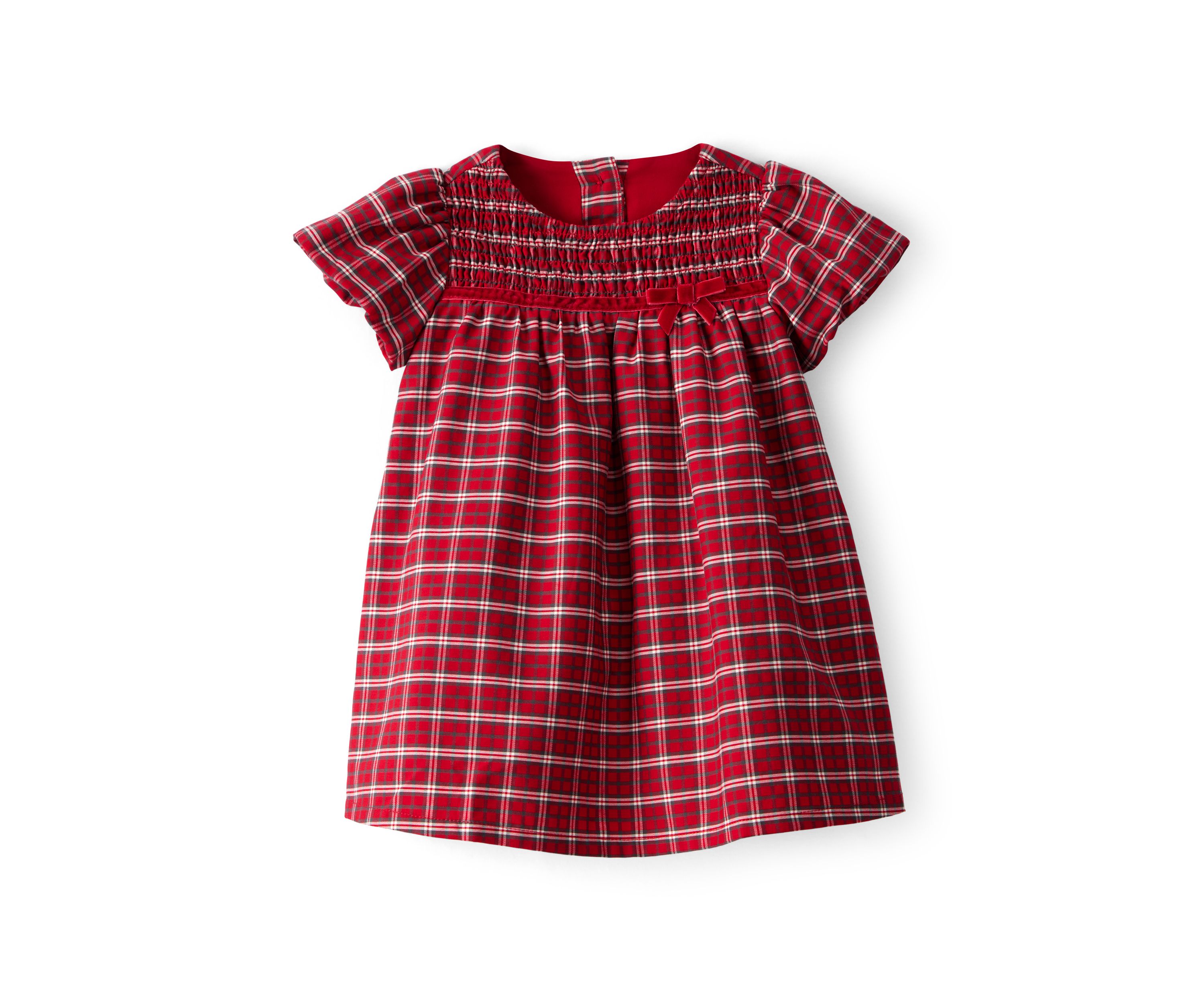 Baby Girls Plaid Printed Dress