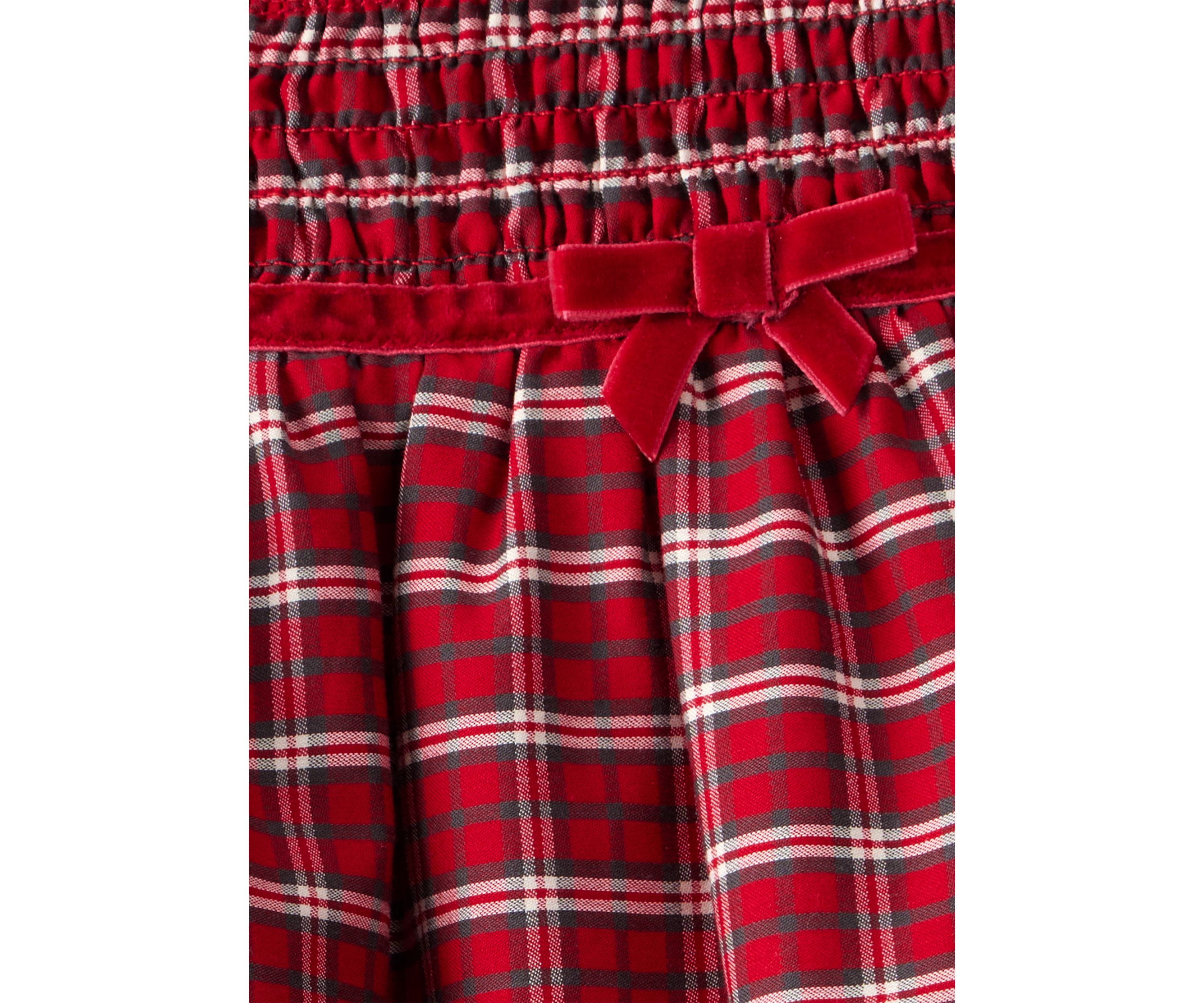 Baby Girls Plaid Printed Dress