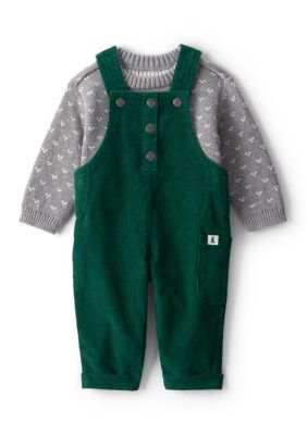 Carter's Baby Boys Printed Sweater and Overalls Set, Green, 6M – 60% Off