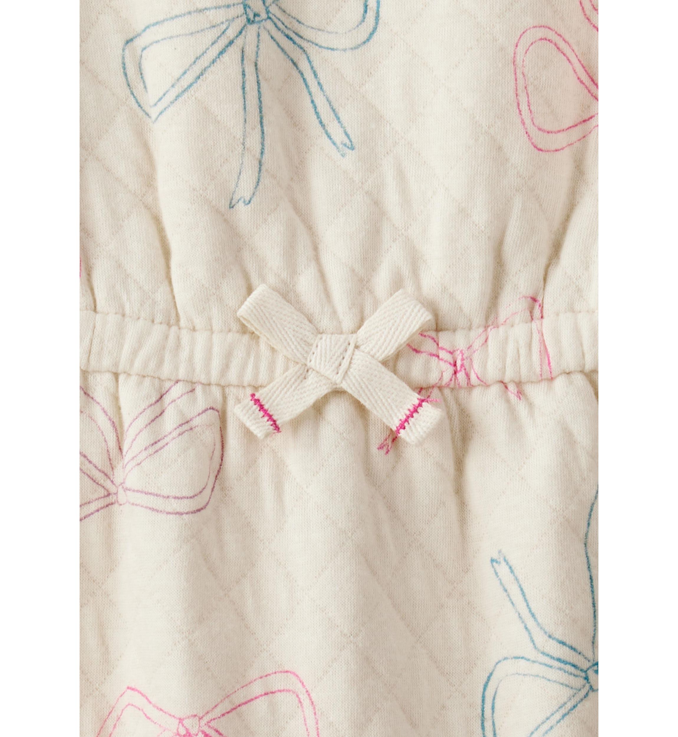 Baby Girls Bow Printed Jumpsuit