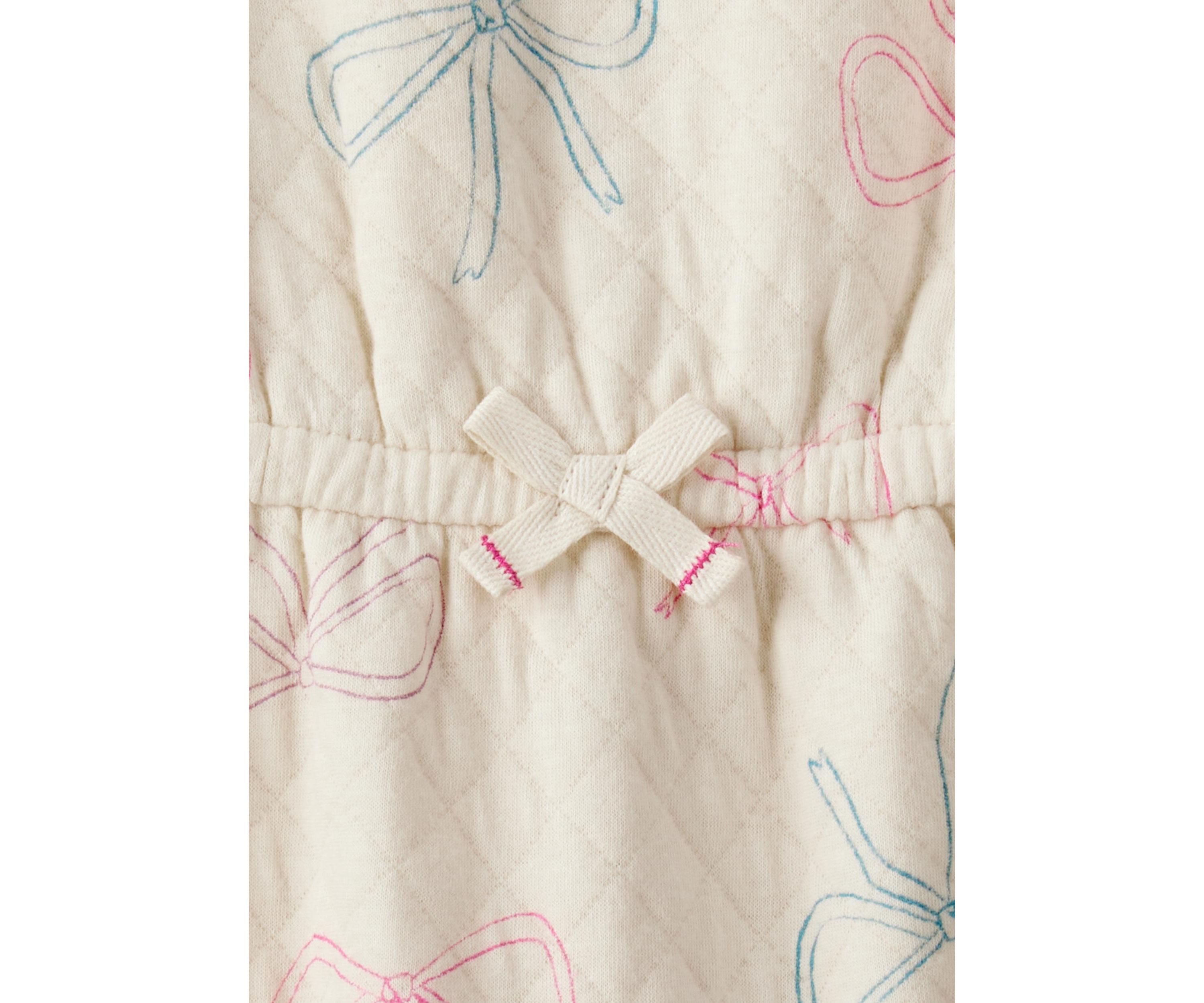Baby Girls Bow Printed Jumpsuit