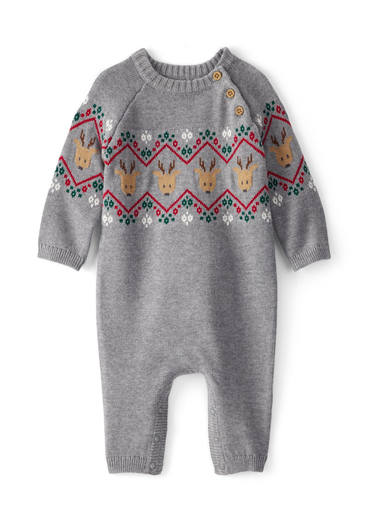 Baby Boys Fair Isle Printed Jumpsuit