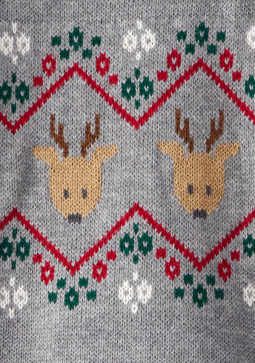 Baby Boys Fair Isle Printed Jumpsuit