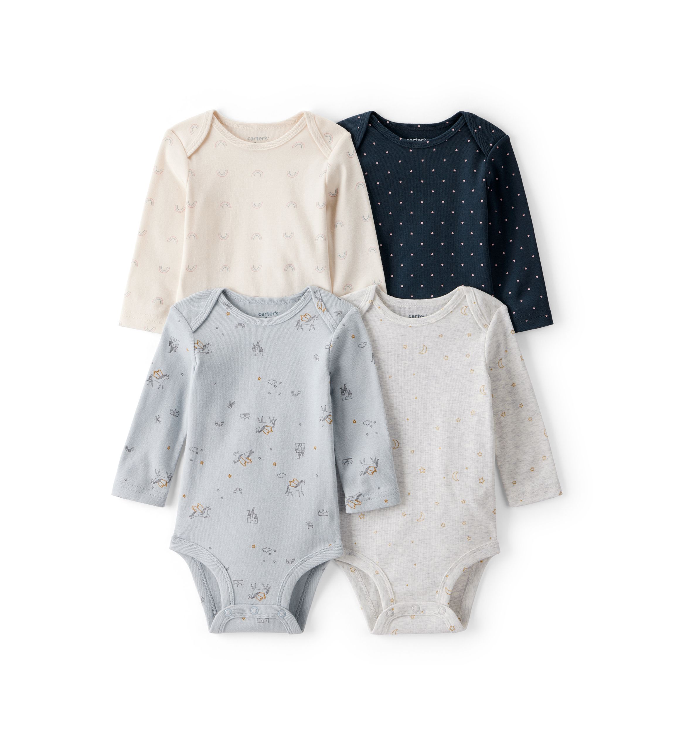 Baby Girls Bodysuit Set - 4 Pack