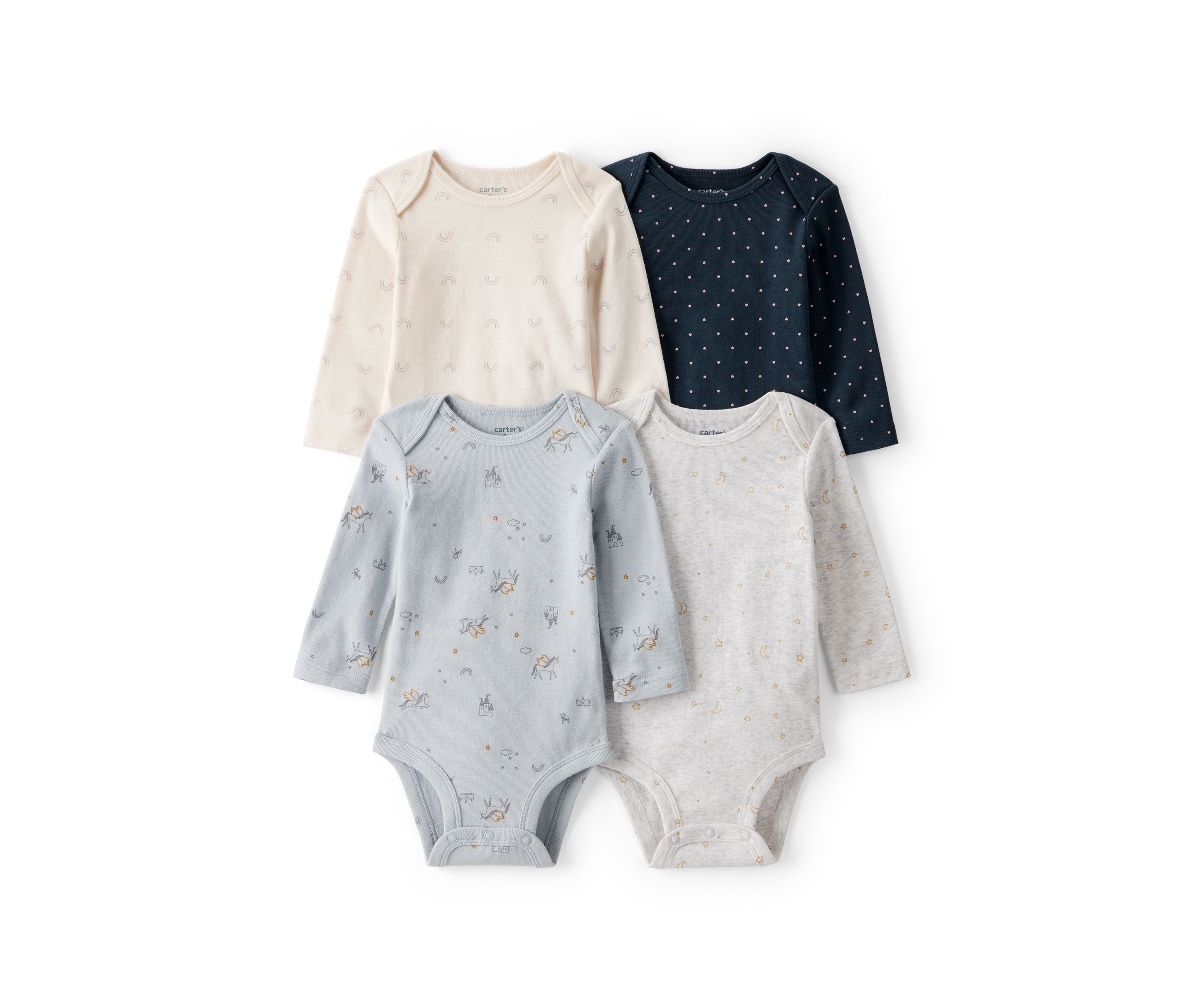 Baby Girls Bodysuit Set - 4 Pack