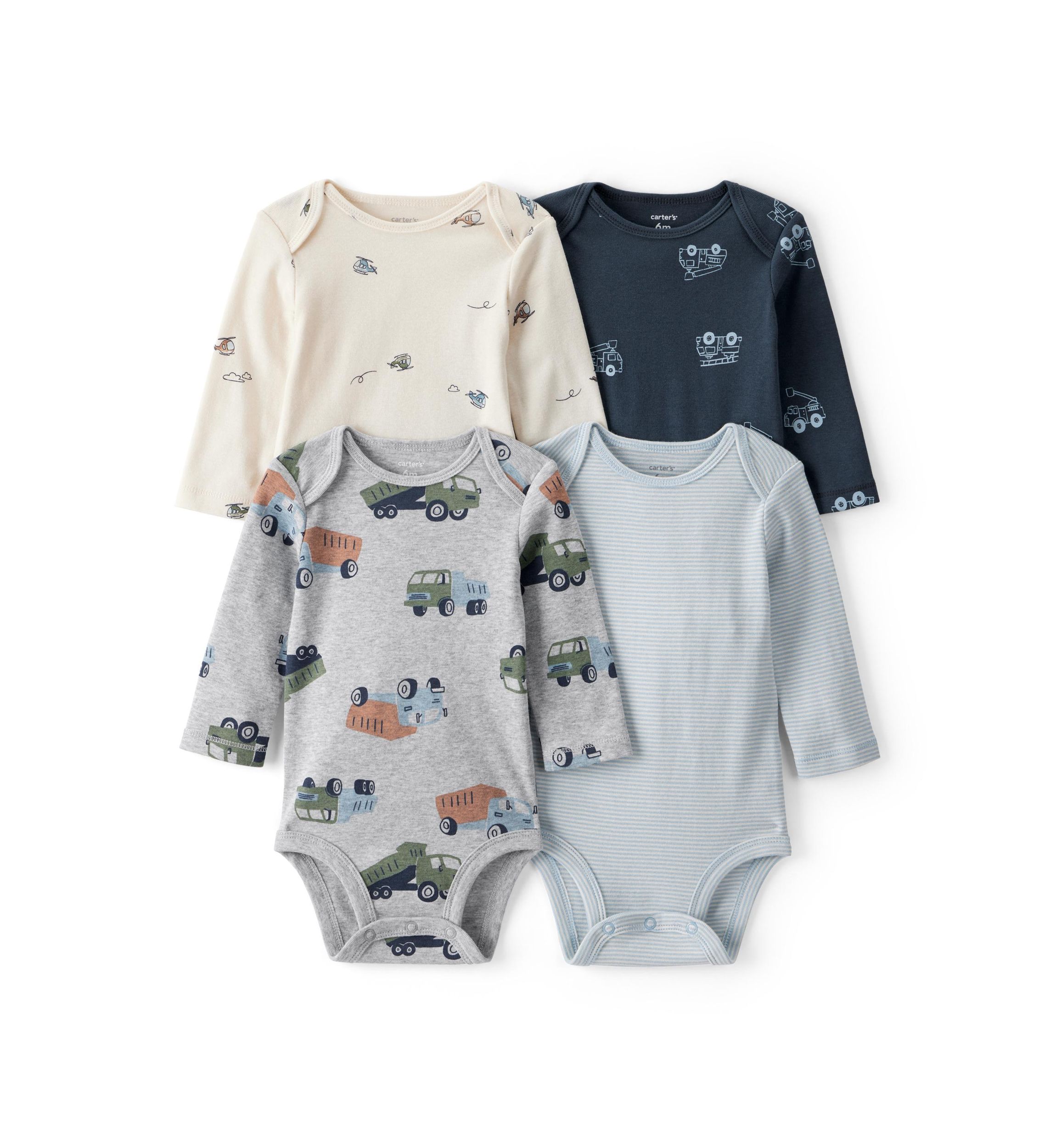 Baby Boys Bodysuit Set - 4 Pack