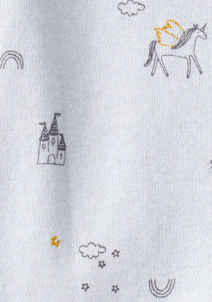 Baby Girls Printed Footie Pajamas