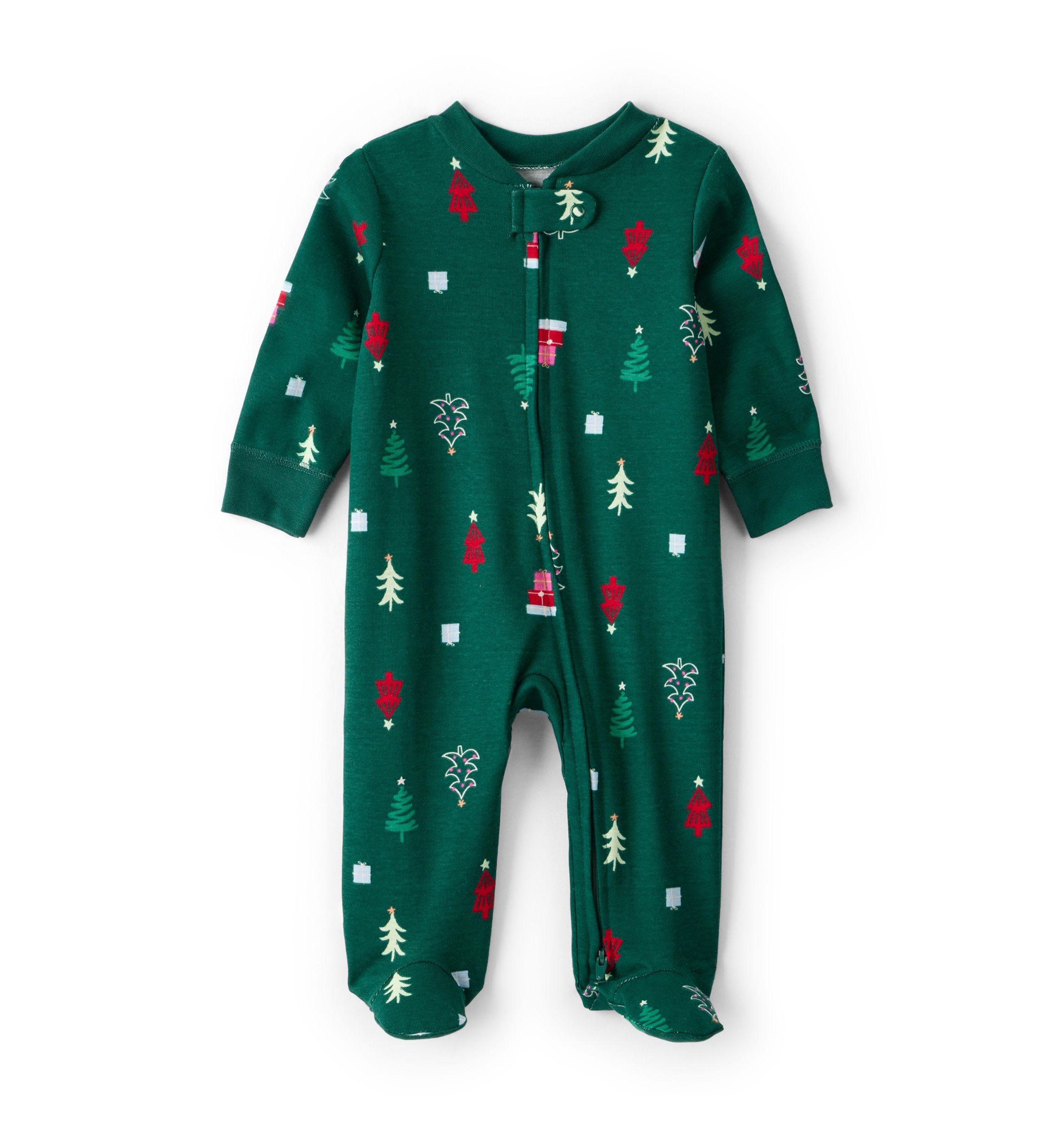 Baby Girls Printed Footie Pajamas