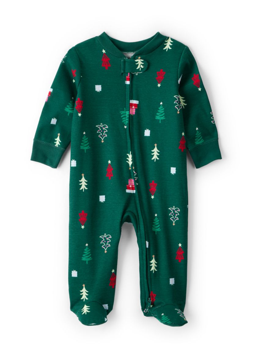 Baby Girls Printed Footie Pajamas