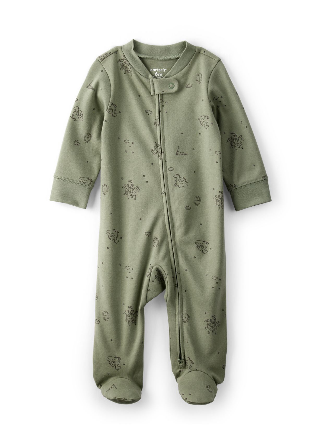 Baby Boys Printed Footie Pajamas