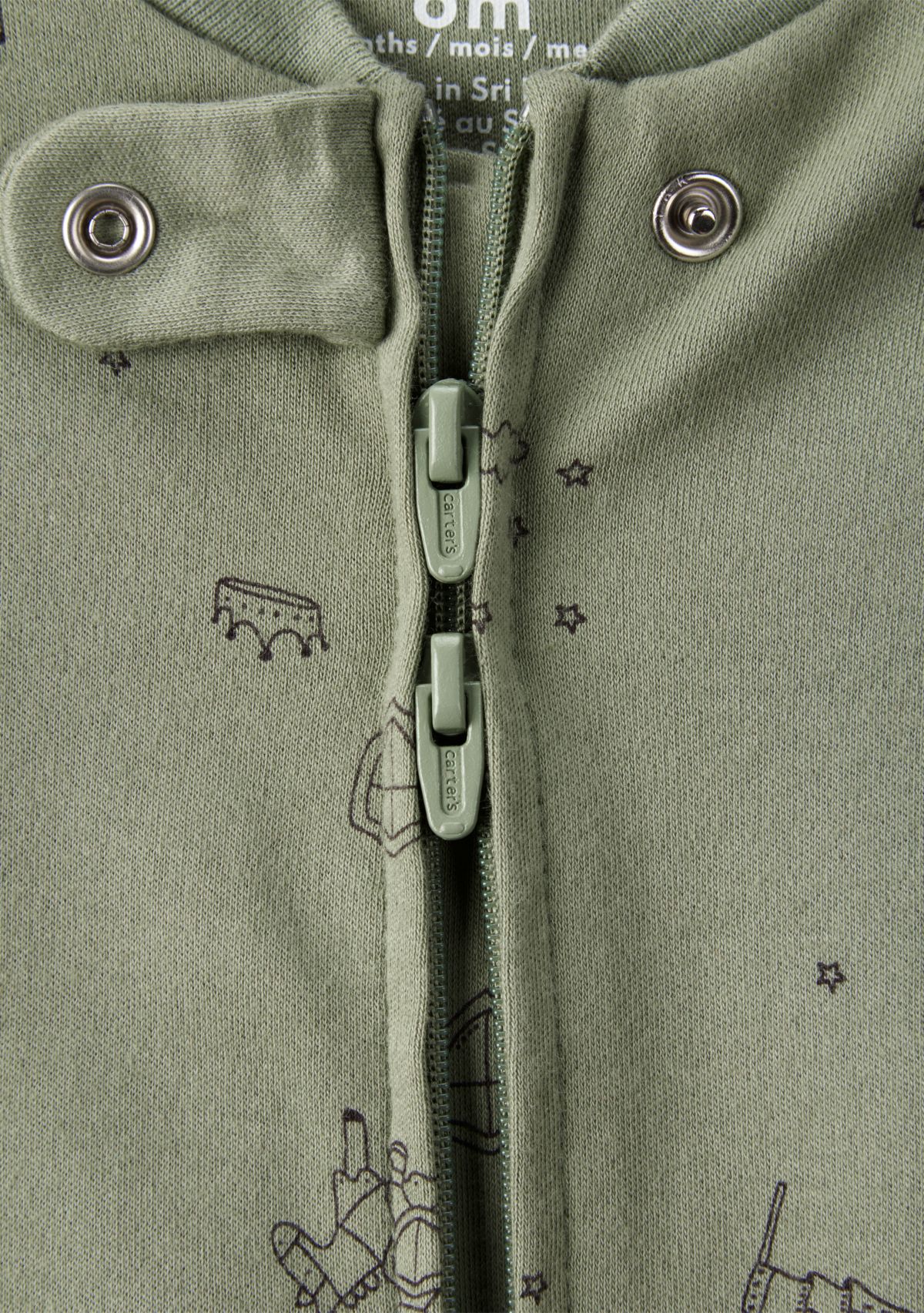 Baby Boys Printed Footie Pajamas