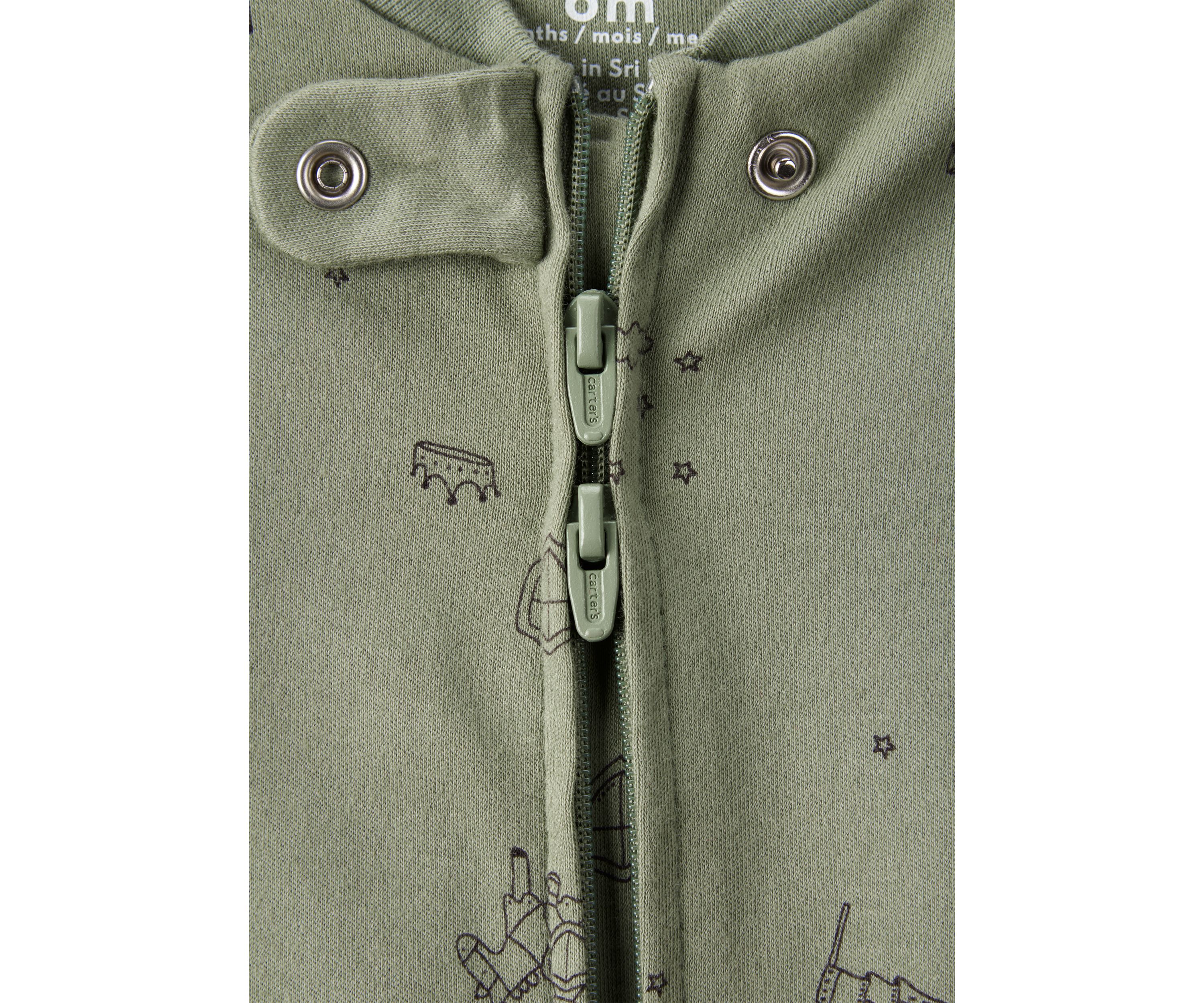 Baby Boys Printed Footie Pajamas