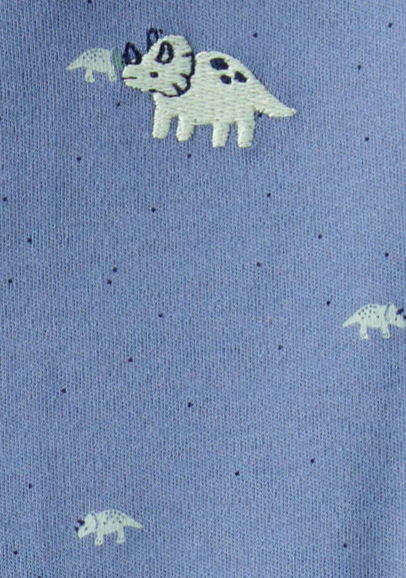 Baby Boys Printed Interlock Footie Pajamas