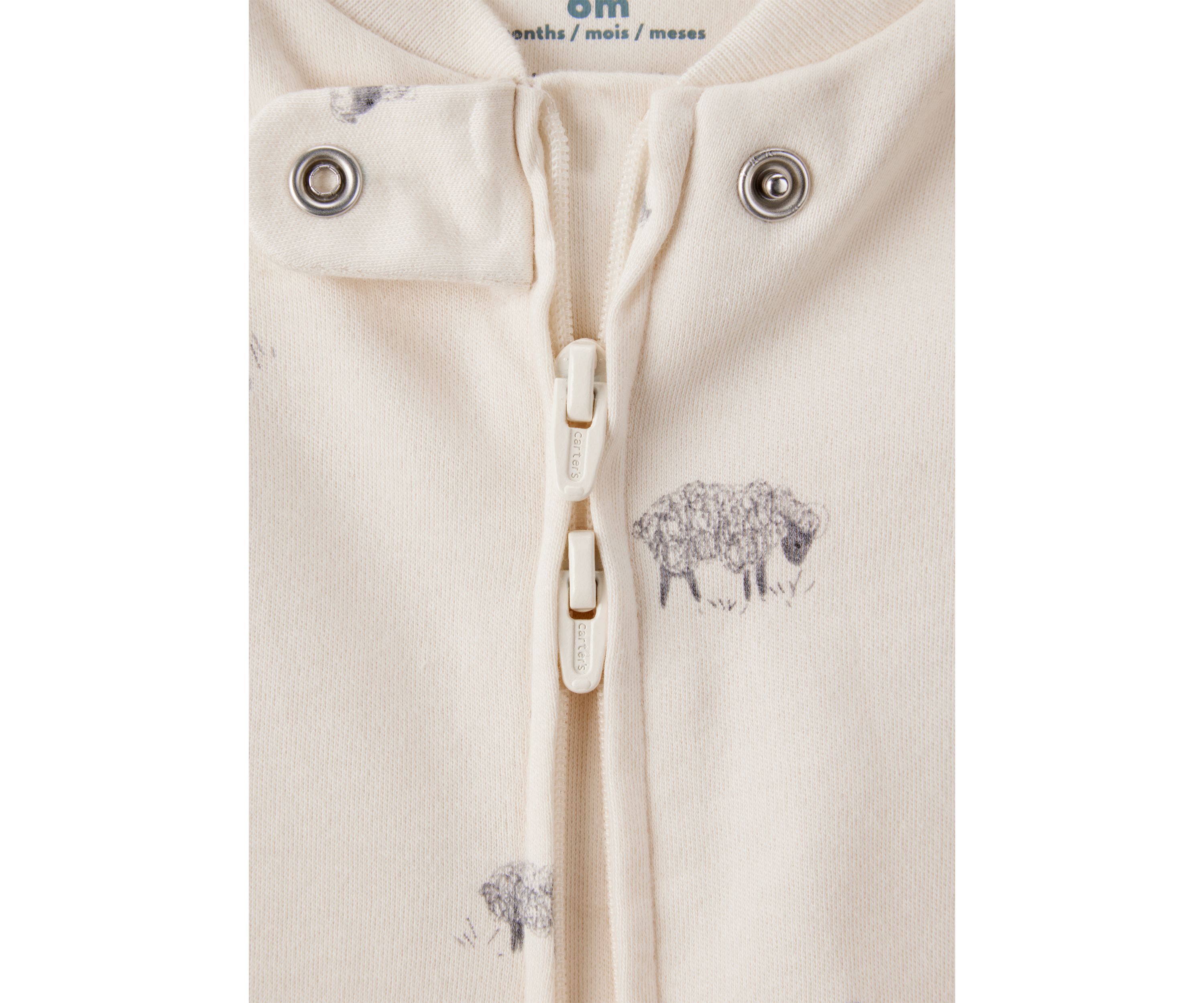 Baby Sheep Printed Footie Pajamas