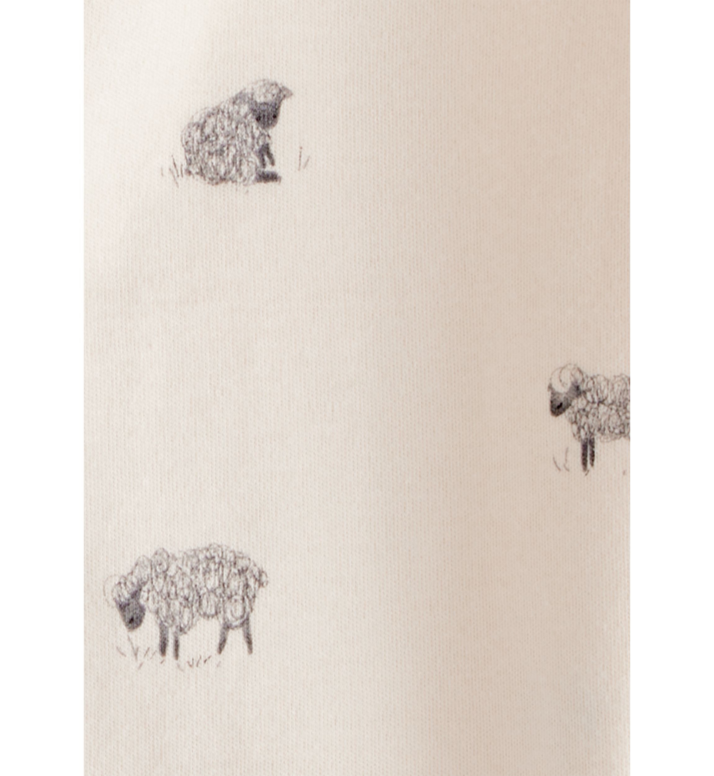 Baby Sheep Printed Footie Pajamas