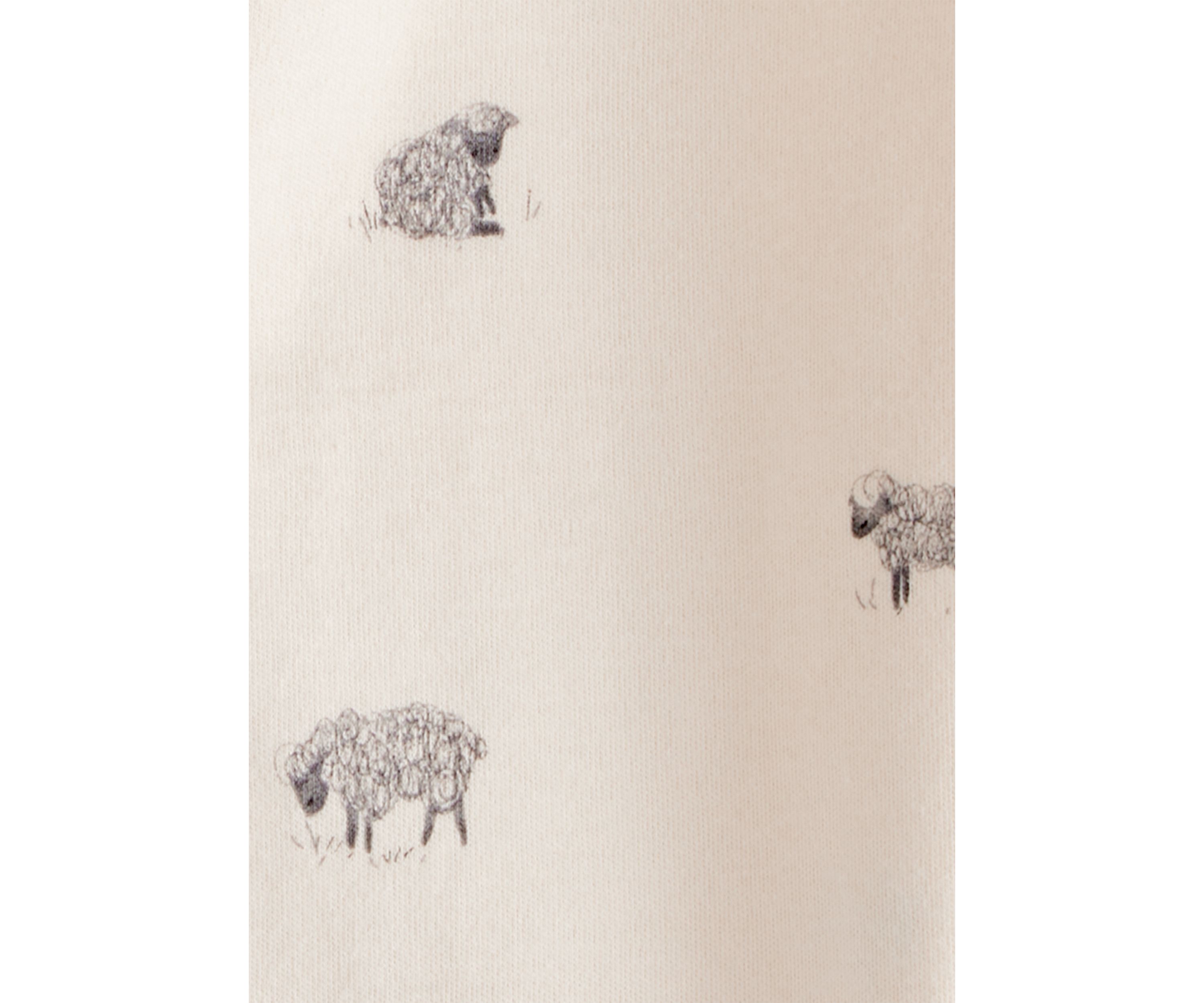 Baby Sheep Printed Footie Pajamas