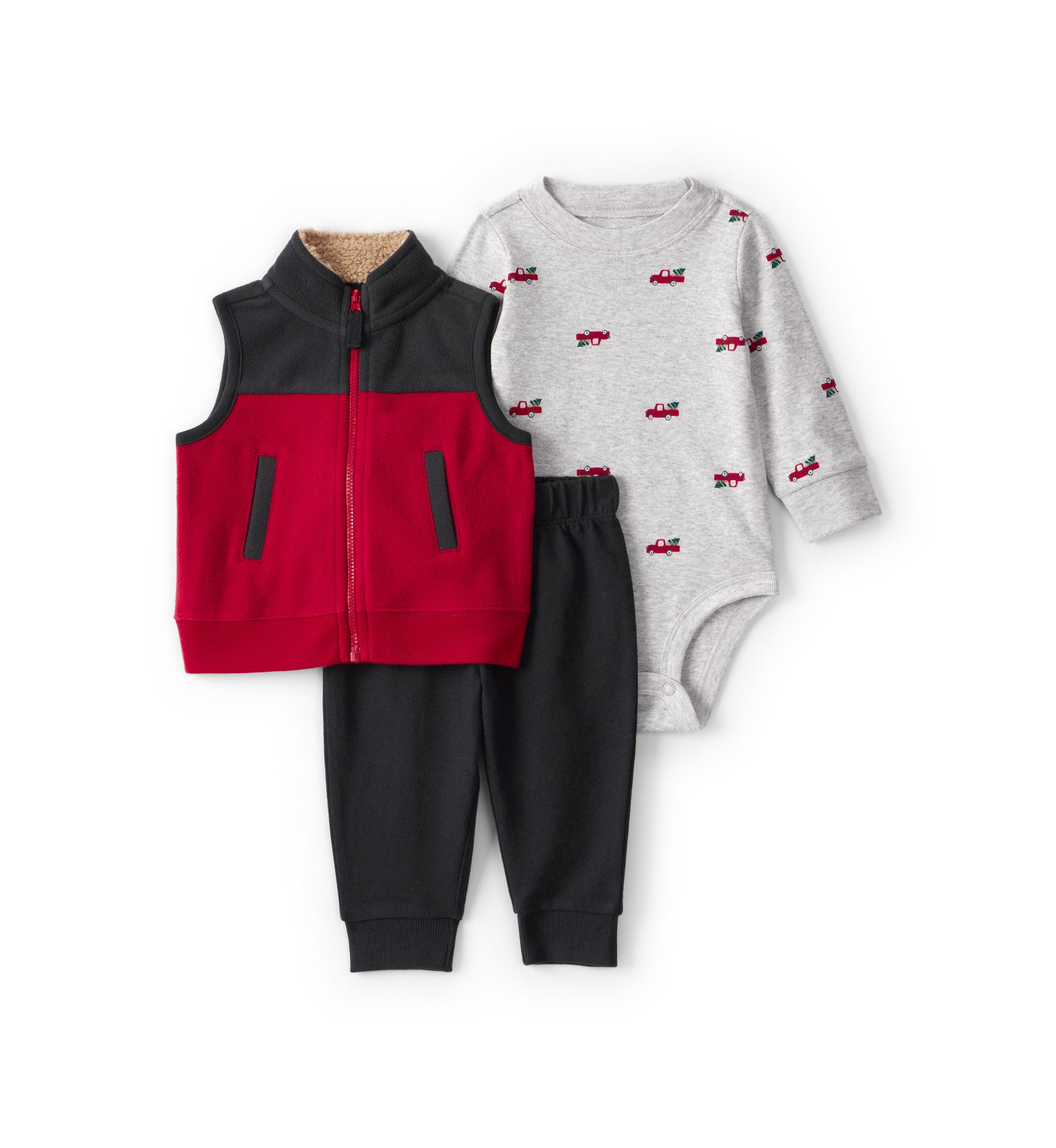 Baby Boys Three Piece Vest Set