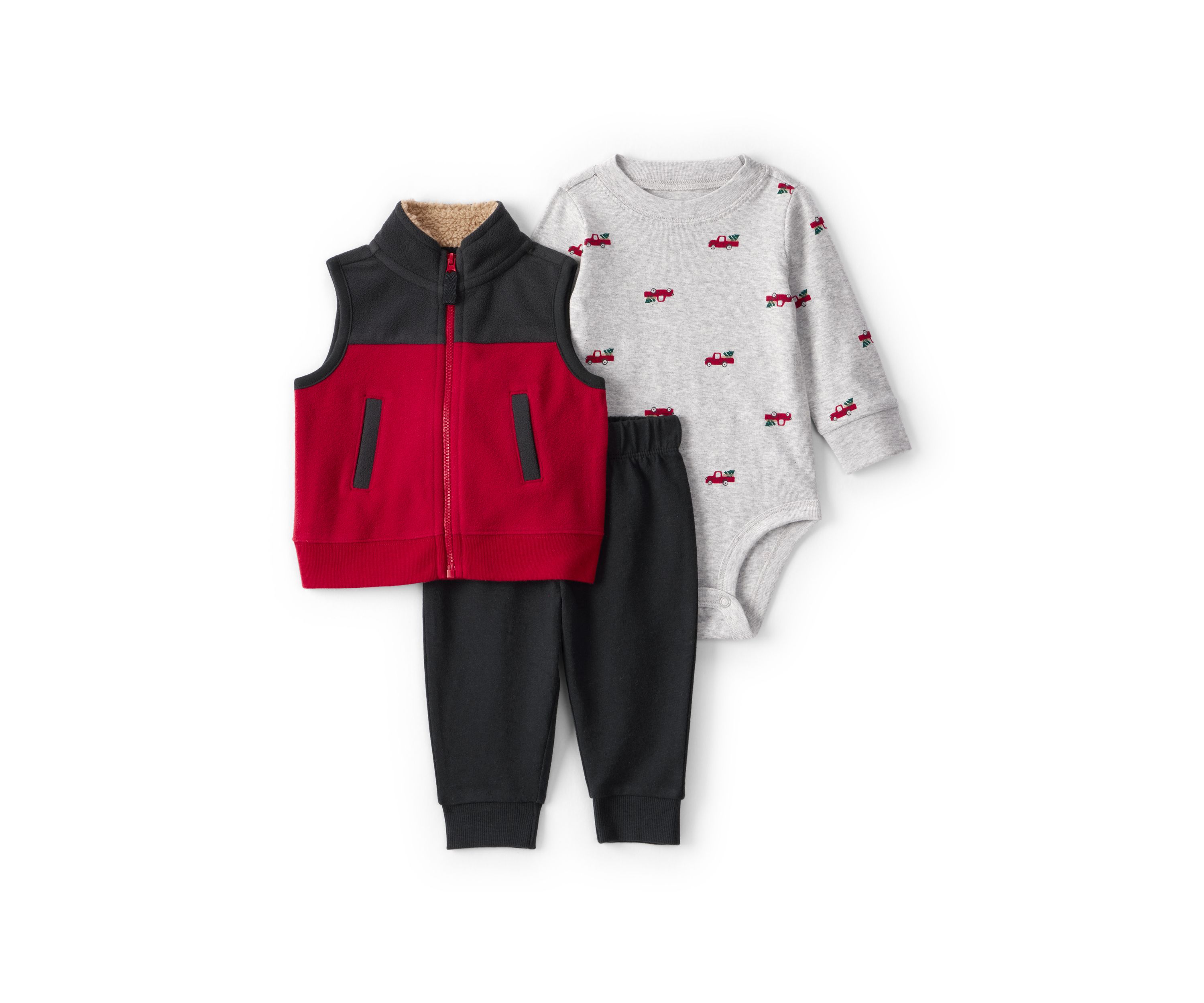 Baby Boys Three Piece Vest Set