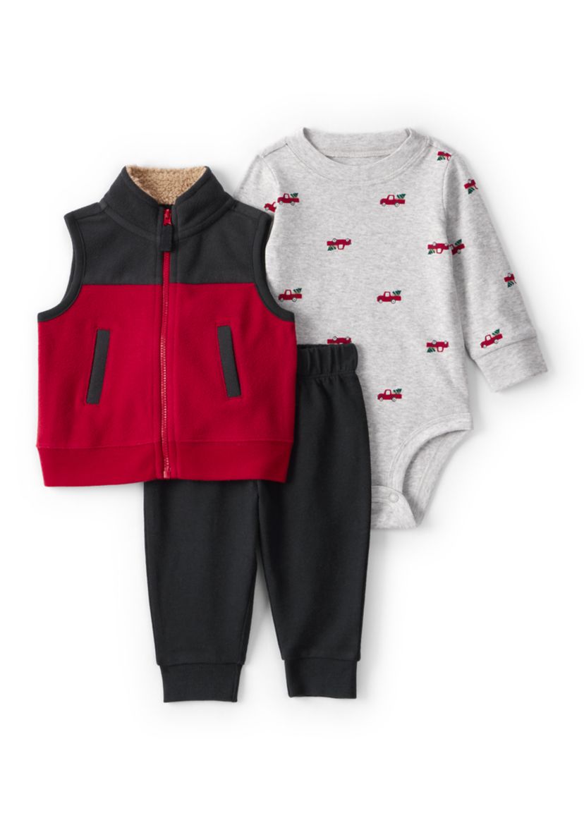 Baby Boys Three Piece Vest Set