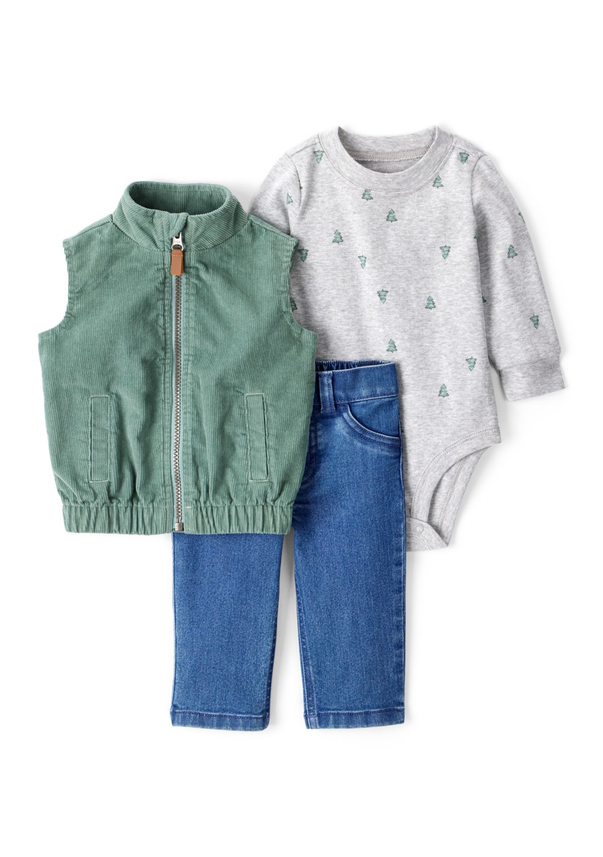 Baby Boys Three Piece Vest Set