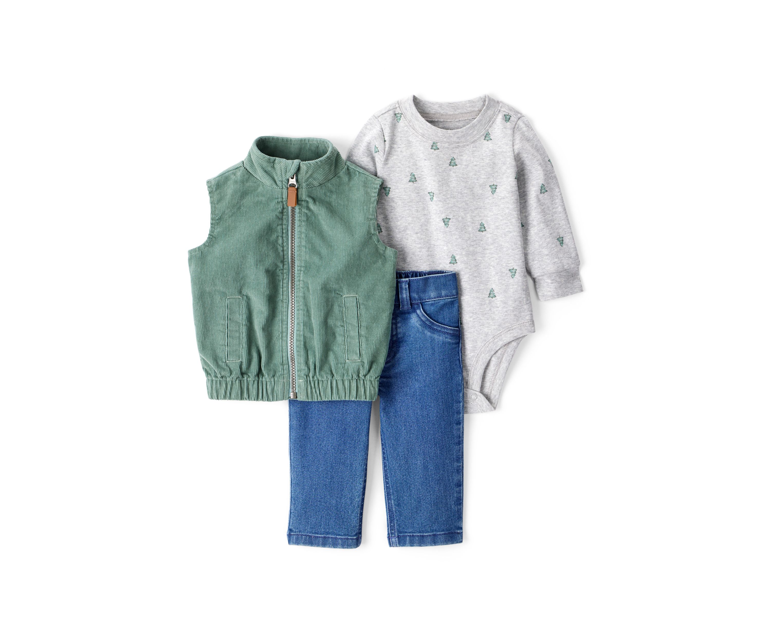 Baby Boys Three Piece Vest Set