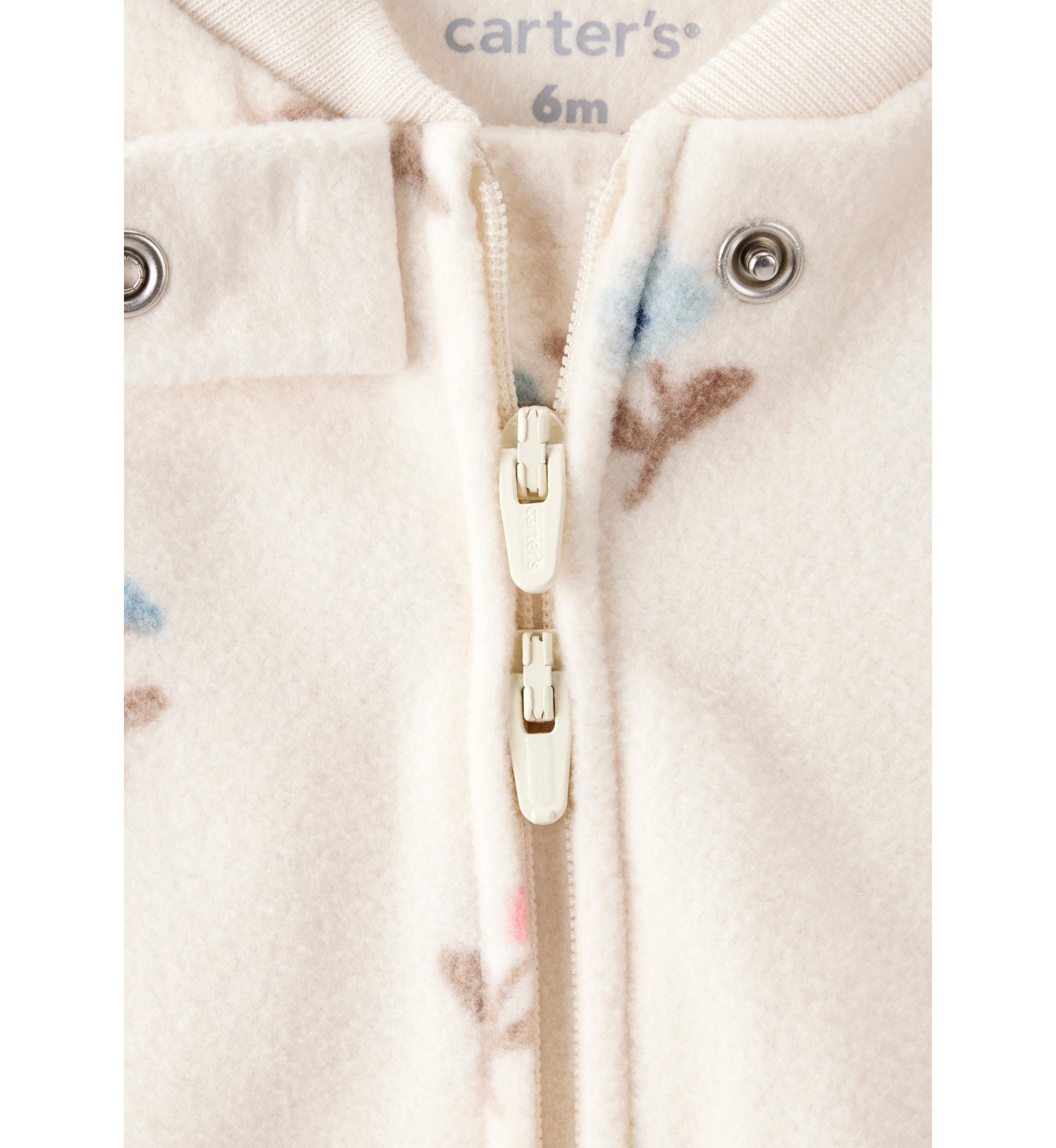 Baby Girls Printed Microfleece Footie Pajamas