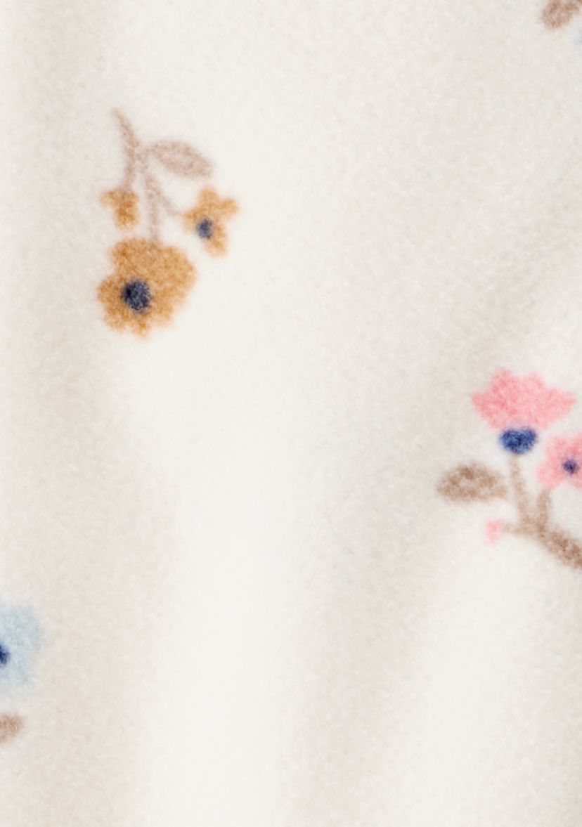 Baby Girls Printed Microfleece Footie Pajamas