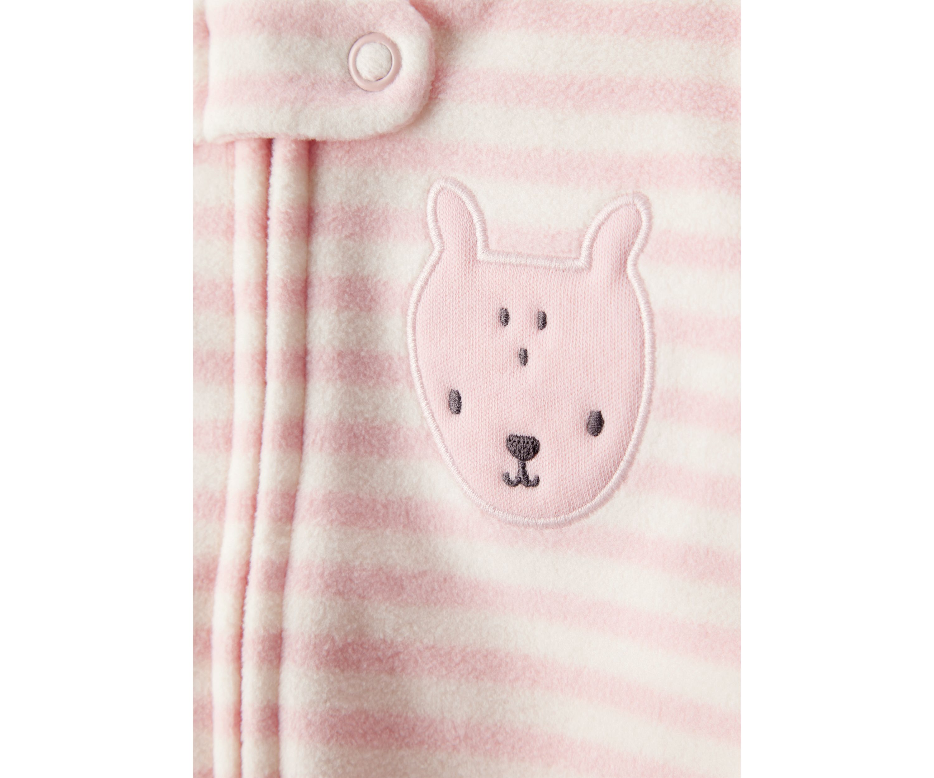 Baby Girls Stripe Footie Pajamas