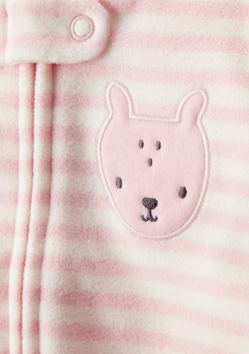 Baby Girls Stripe Footie Pajamas