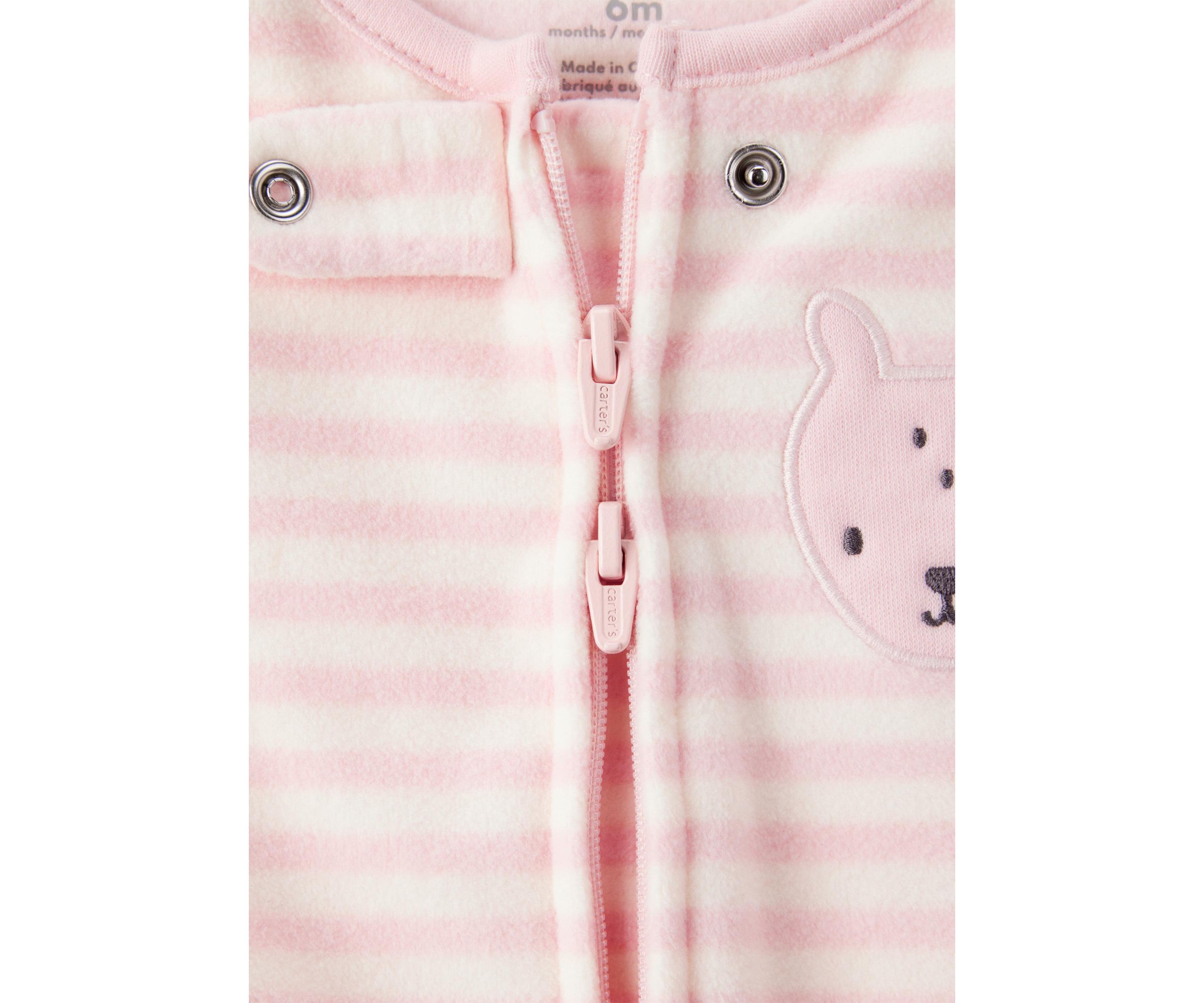 Baby Girls Stripe Footie Pajamas