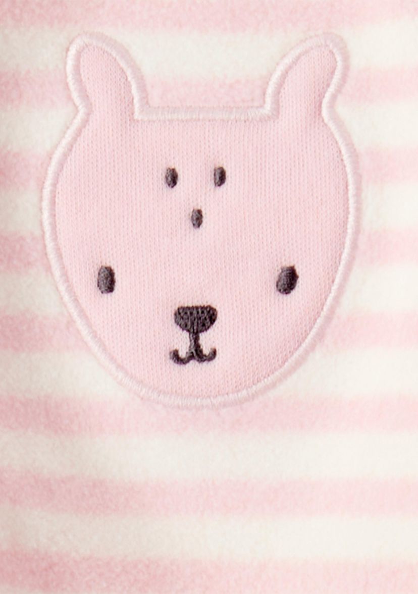 Baby Girls Stripe Footie Pajamas