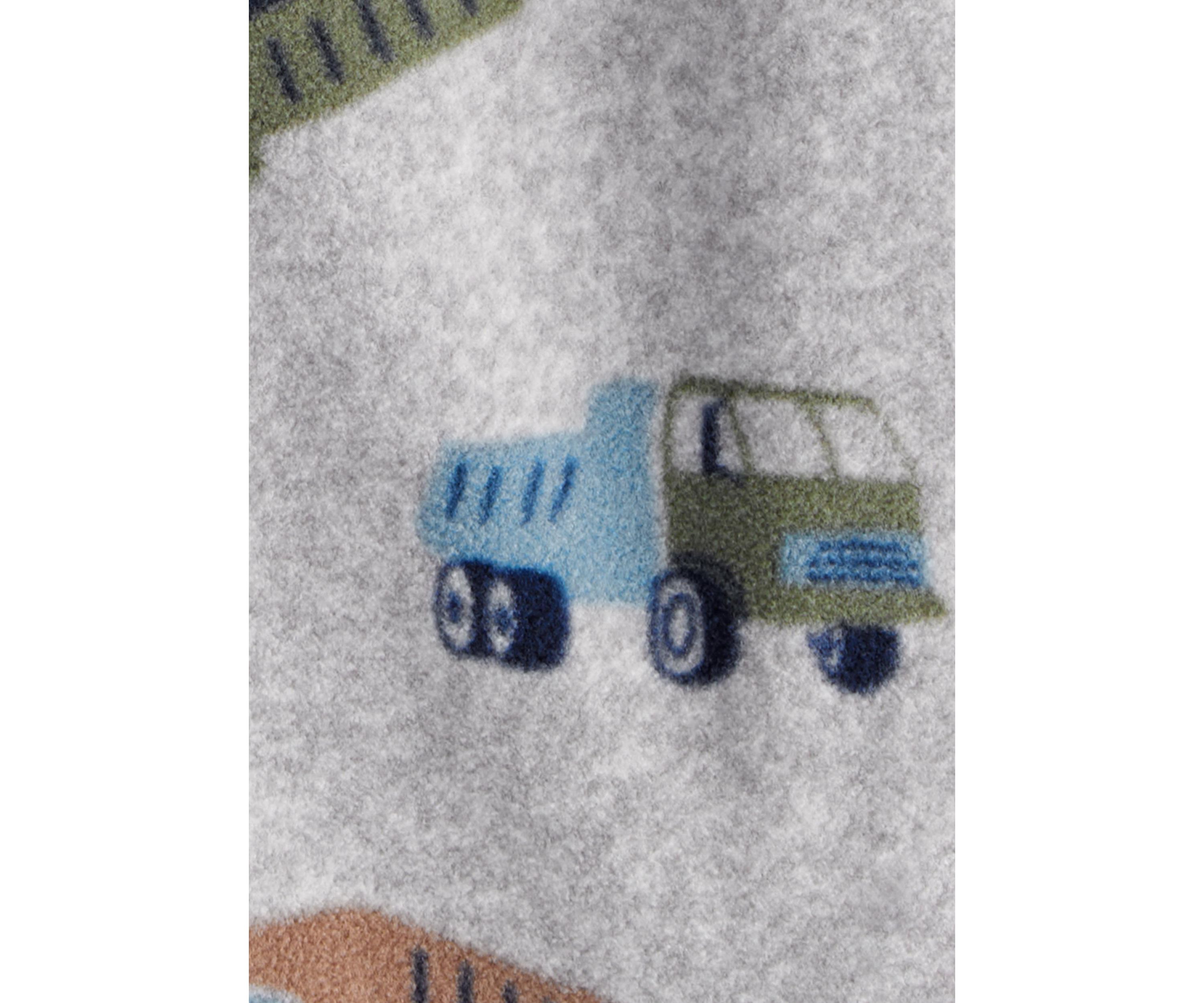 Baby Boys Microfleece Printed Footie Pajamas