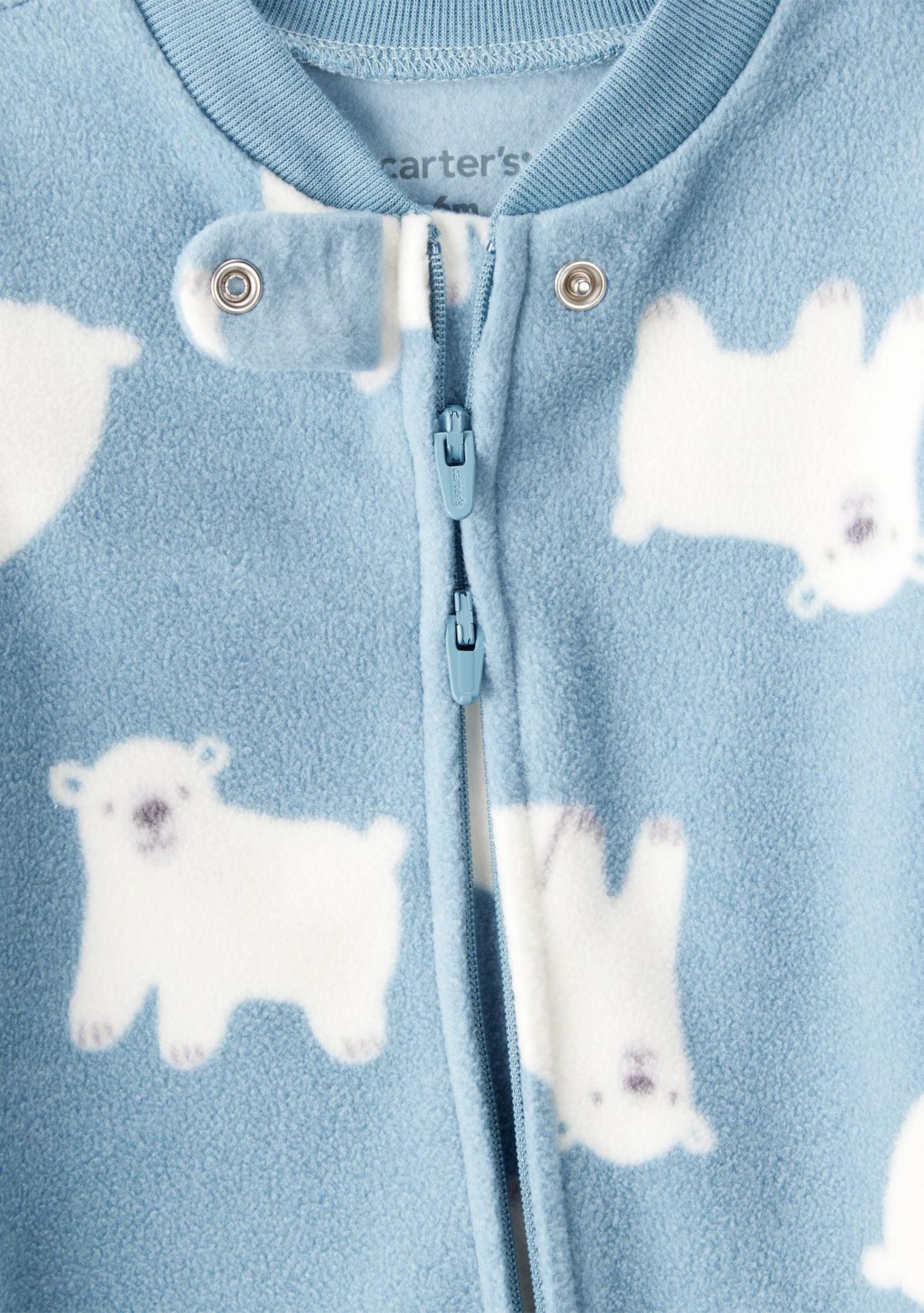 Baby Boys Microfleece Snap Footie Pajamas