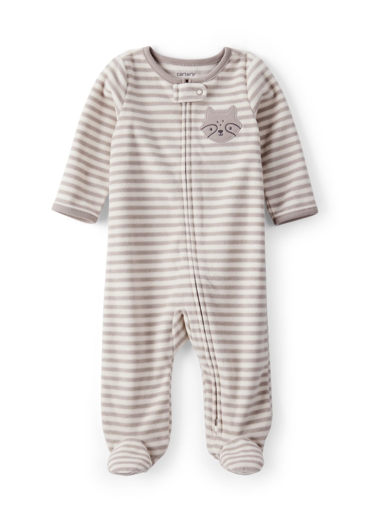 Baby Boys Stripe Microfleece Footie Pajamas
