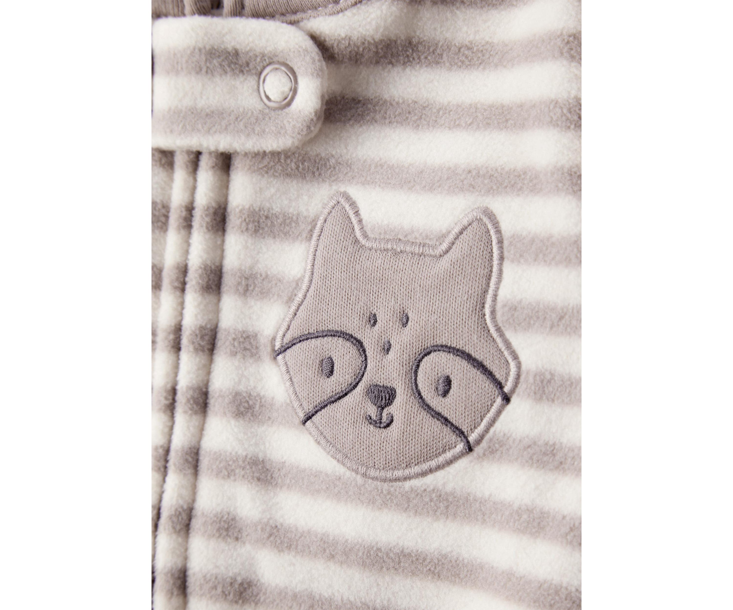 Baby Boys Stripe Microfleece Footie Pajamas