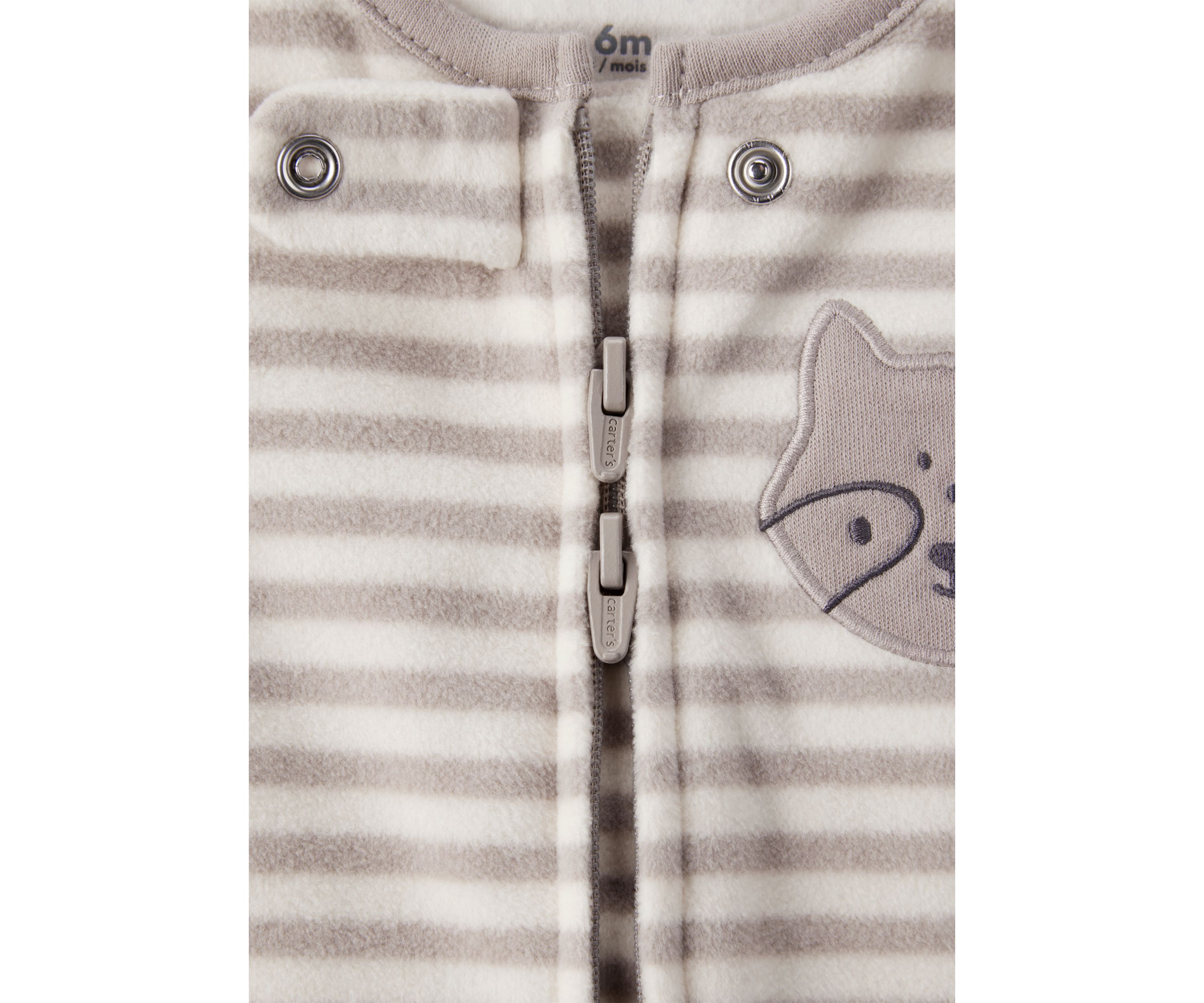 Baby Boys Stripe Microfleece Footie Pajamas