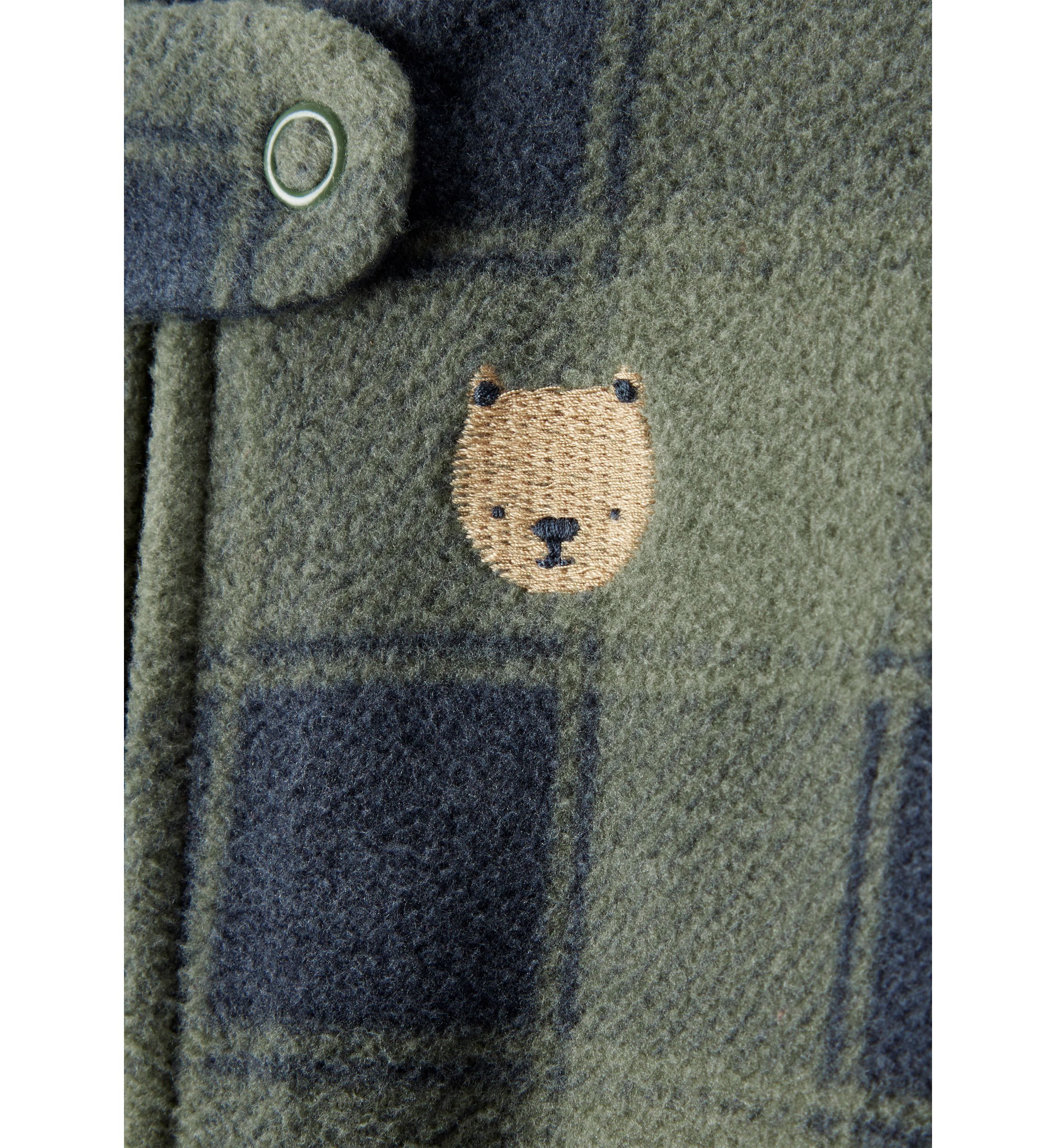 Baby Boys Microfleece Printed Footie Pajamas