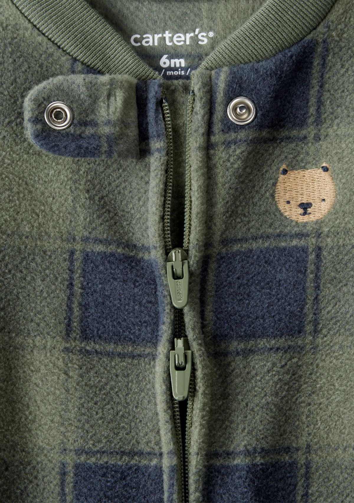 Baby Boys Microfleece Printed Footie Pajamas