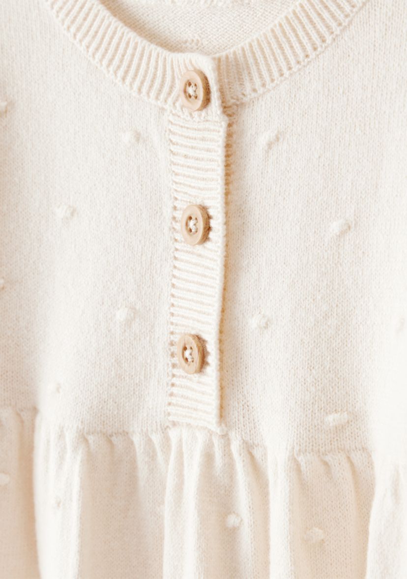 Baby Girls Flutter Shoulder Jumpsuit